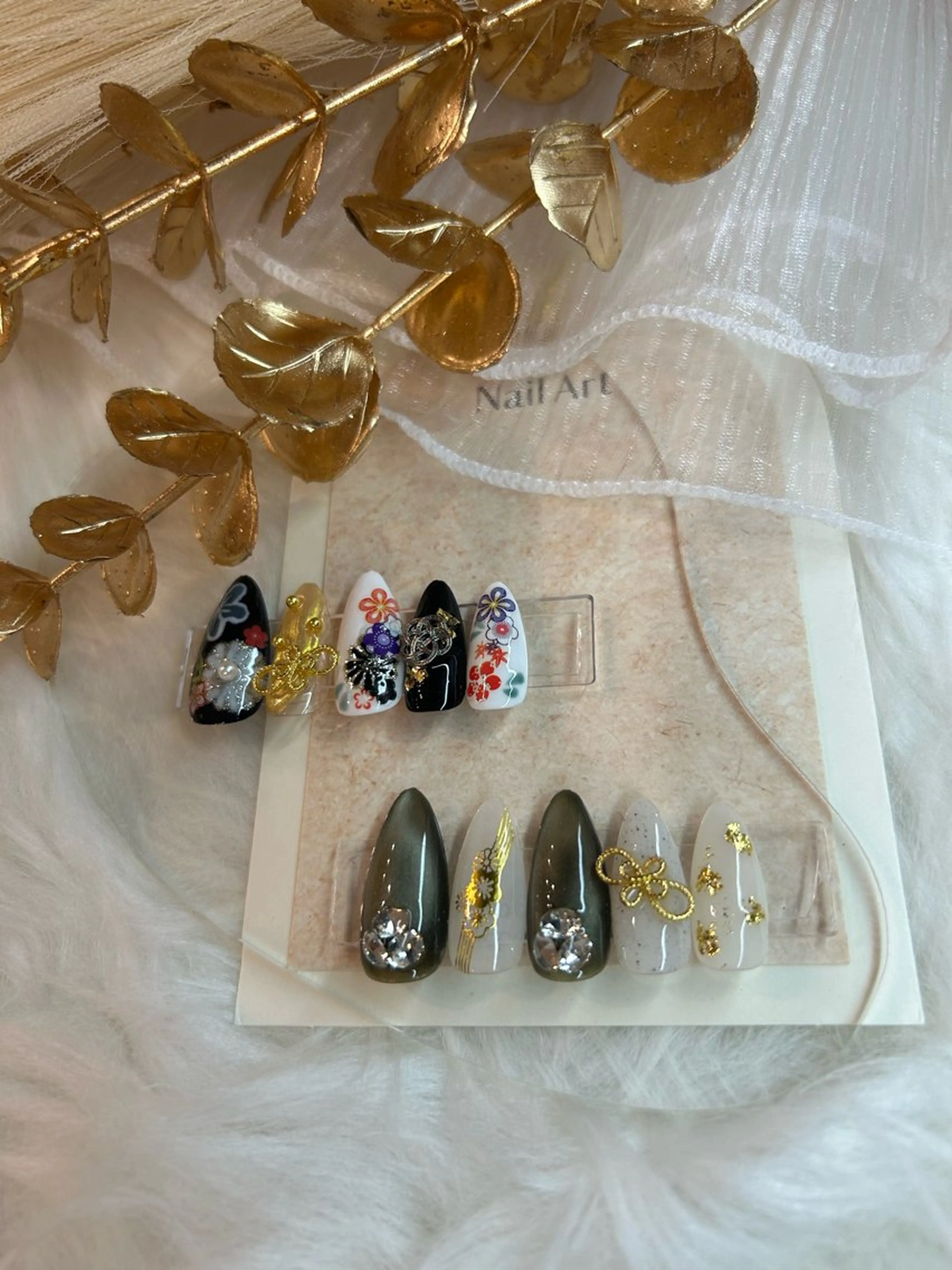 ネイル 成人式 ハンドネイル ハンドケア Kasai kieのネイルデザイン