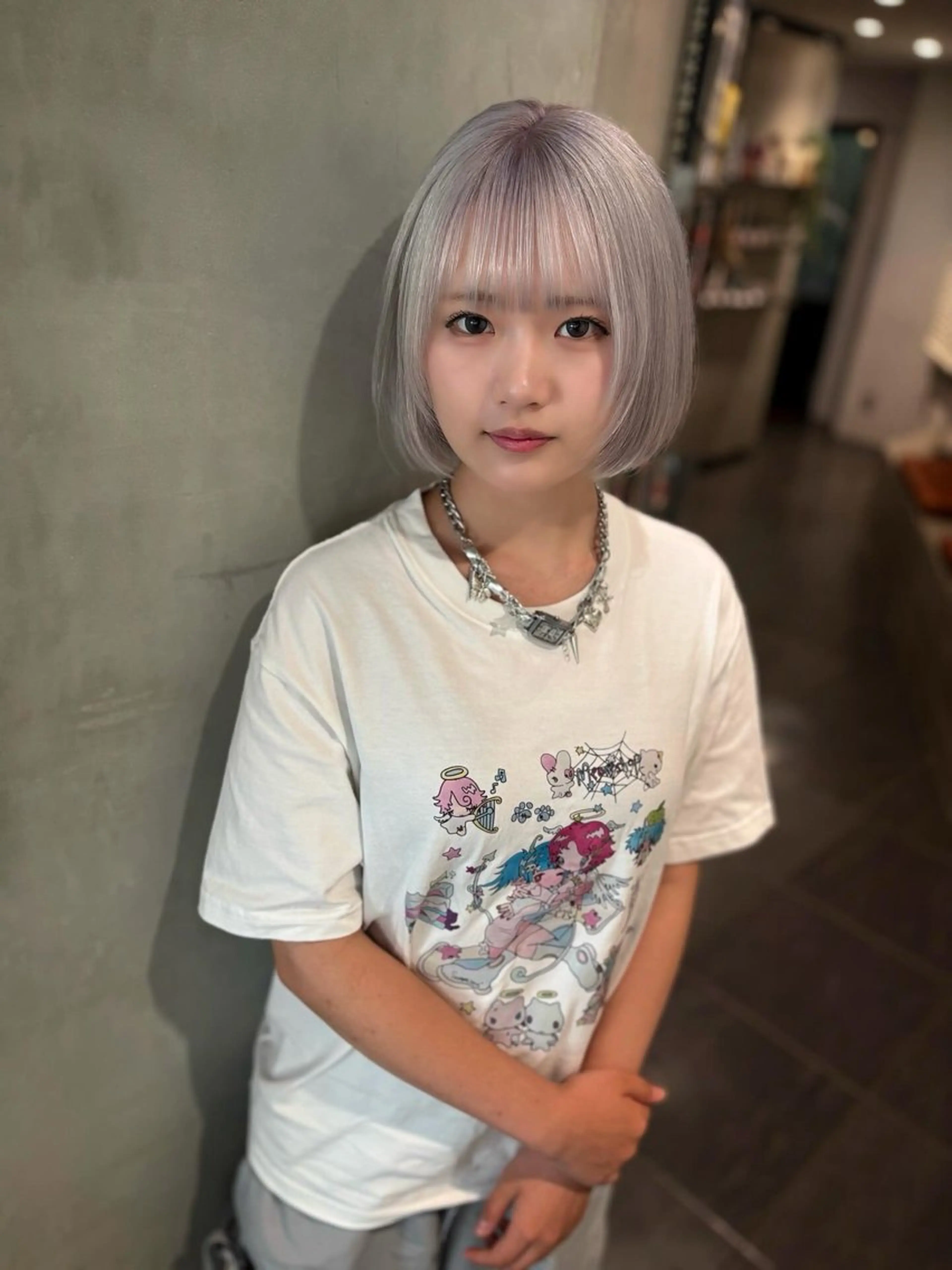 ショート カラー カット ヘアカラー トリートメント 優 作のヘアスタイル