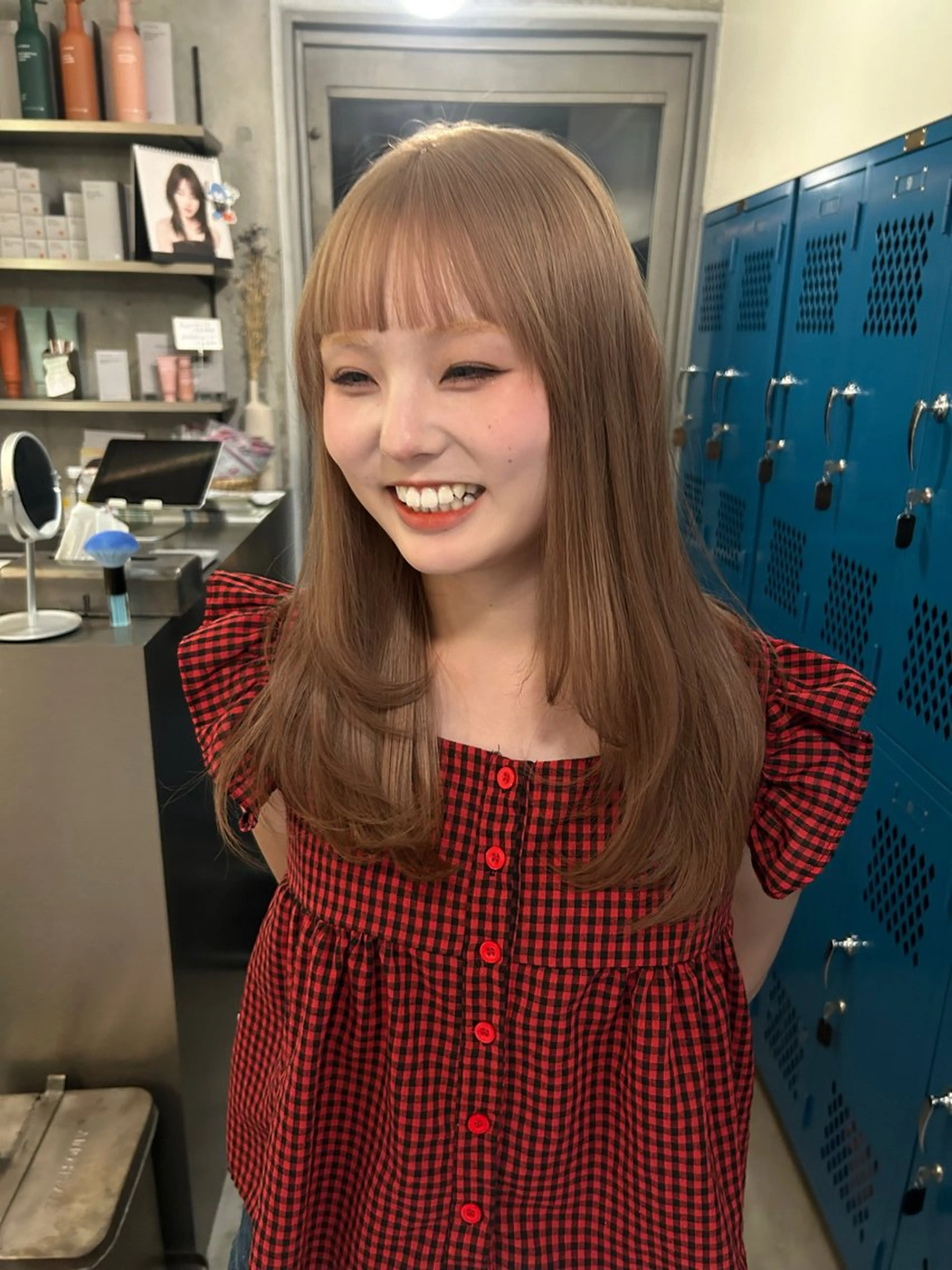 ロング カラー ヘアカラー 暖色カラー/ハイトー ン/EMIRI🍀のヘアスタイル