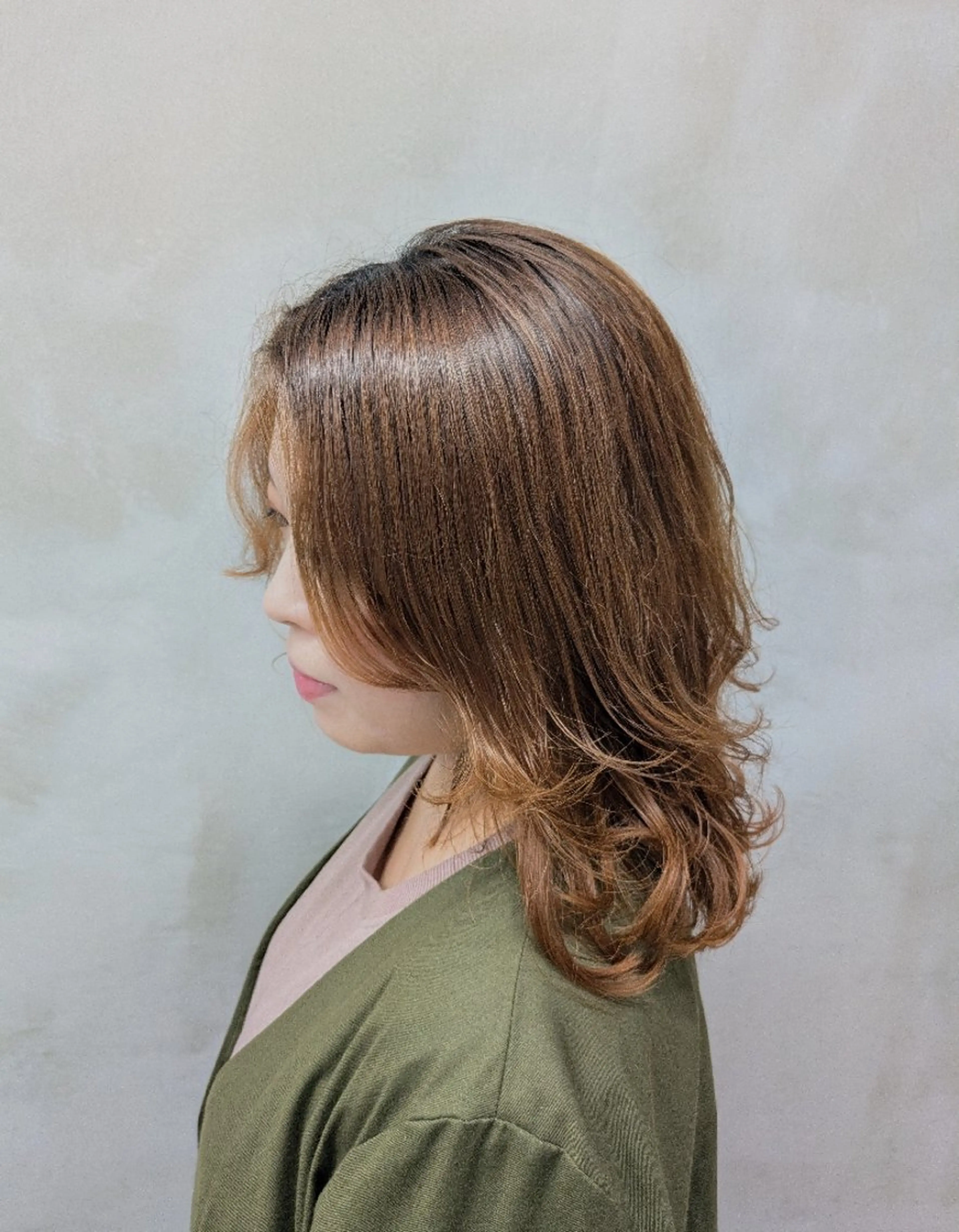 セミロング カラー カット ヘアカラー トリートメント ヘッドスパ 鳥取のなんでも美容師 松井たかゆきのヘアスタイル