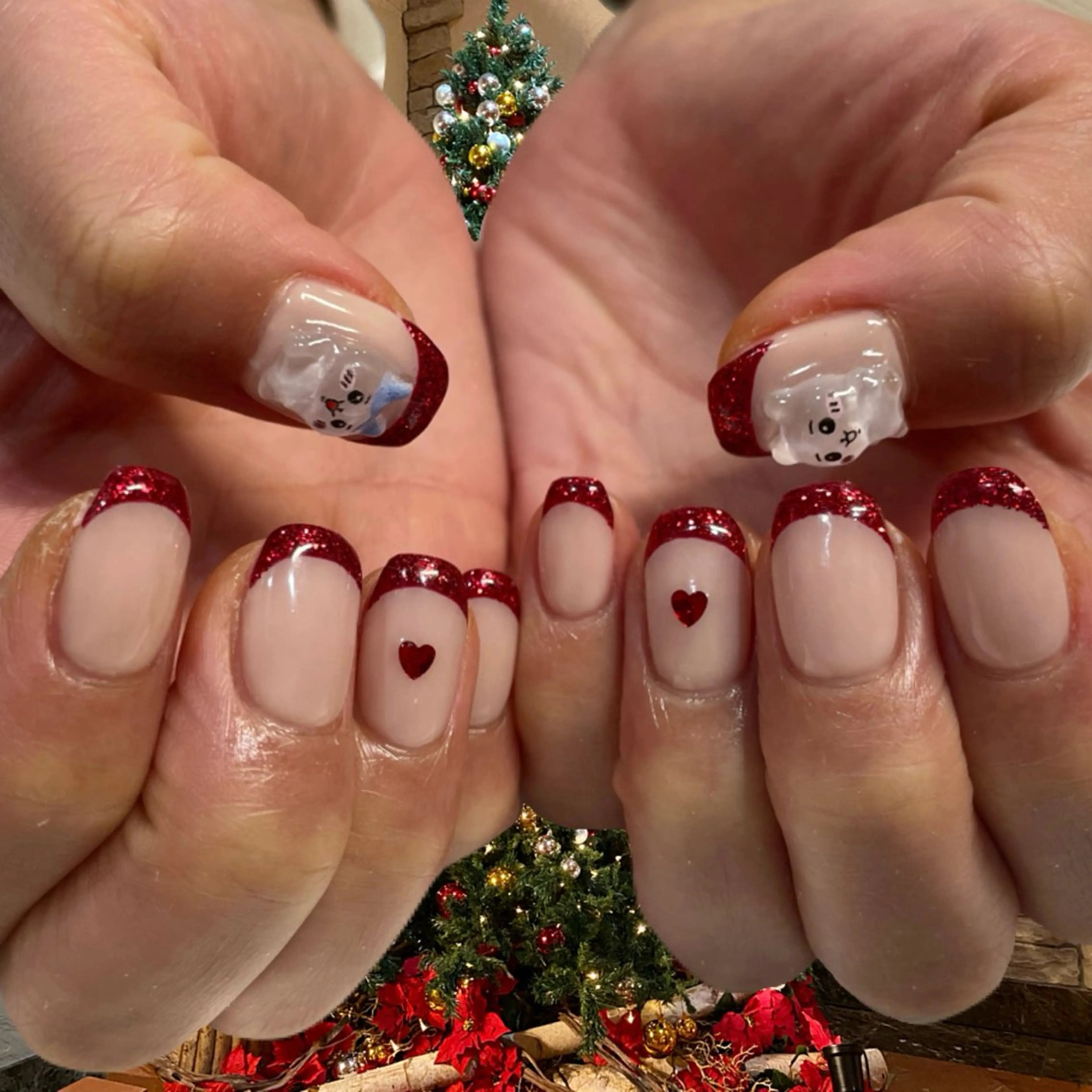 ネイル フレンチネイル ラメ(グリッター) ハンドネイル sharesalon    room59所属・nozomi 🌙のネイルデザイン