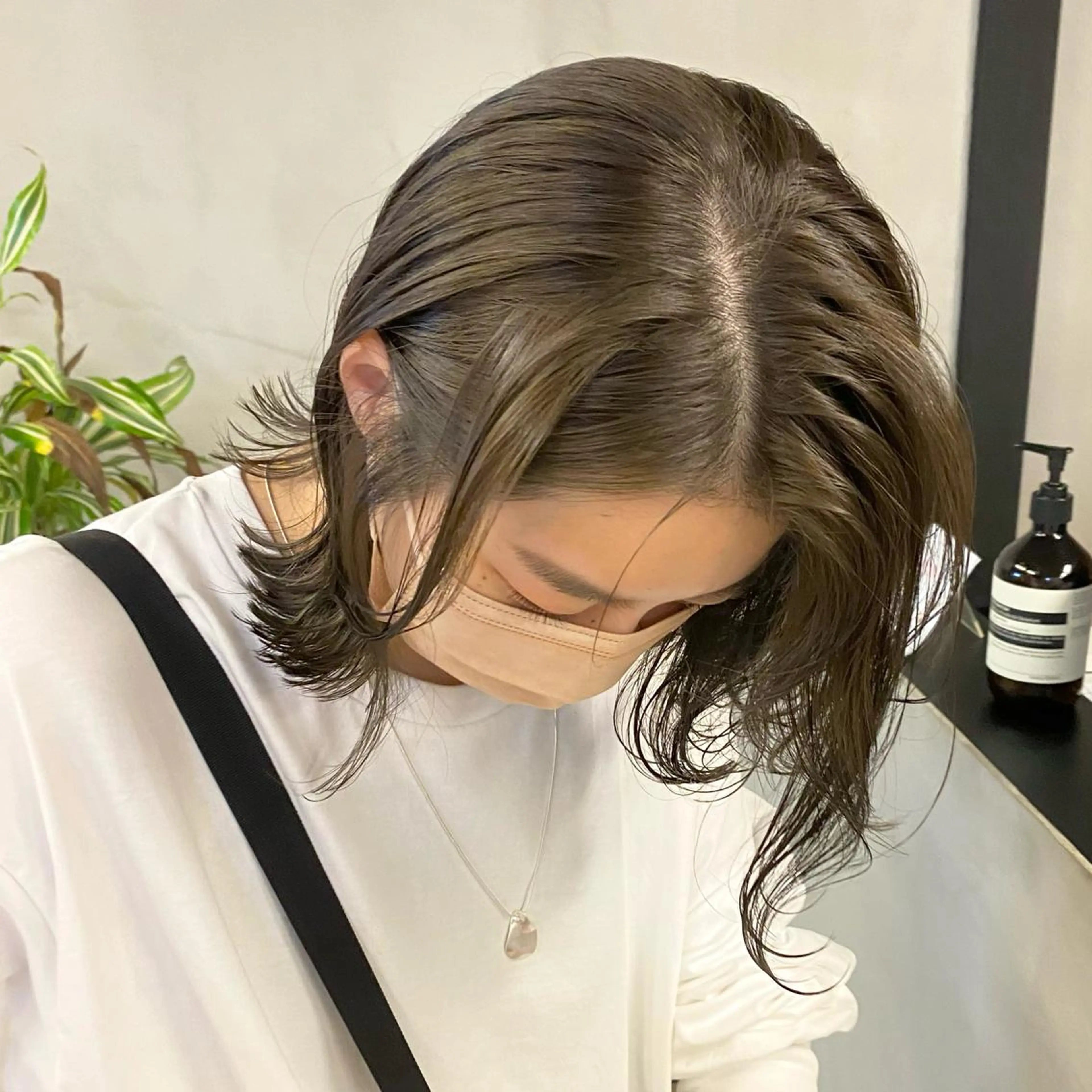 セミロング カラー パーマ ヘアアレンジ メンズ キッズ ネイル マツエク・マツパ 透明感カラー ヘアカラー トリートメント EMANON梅田店所属・前川 朋香のヘアスタイル