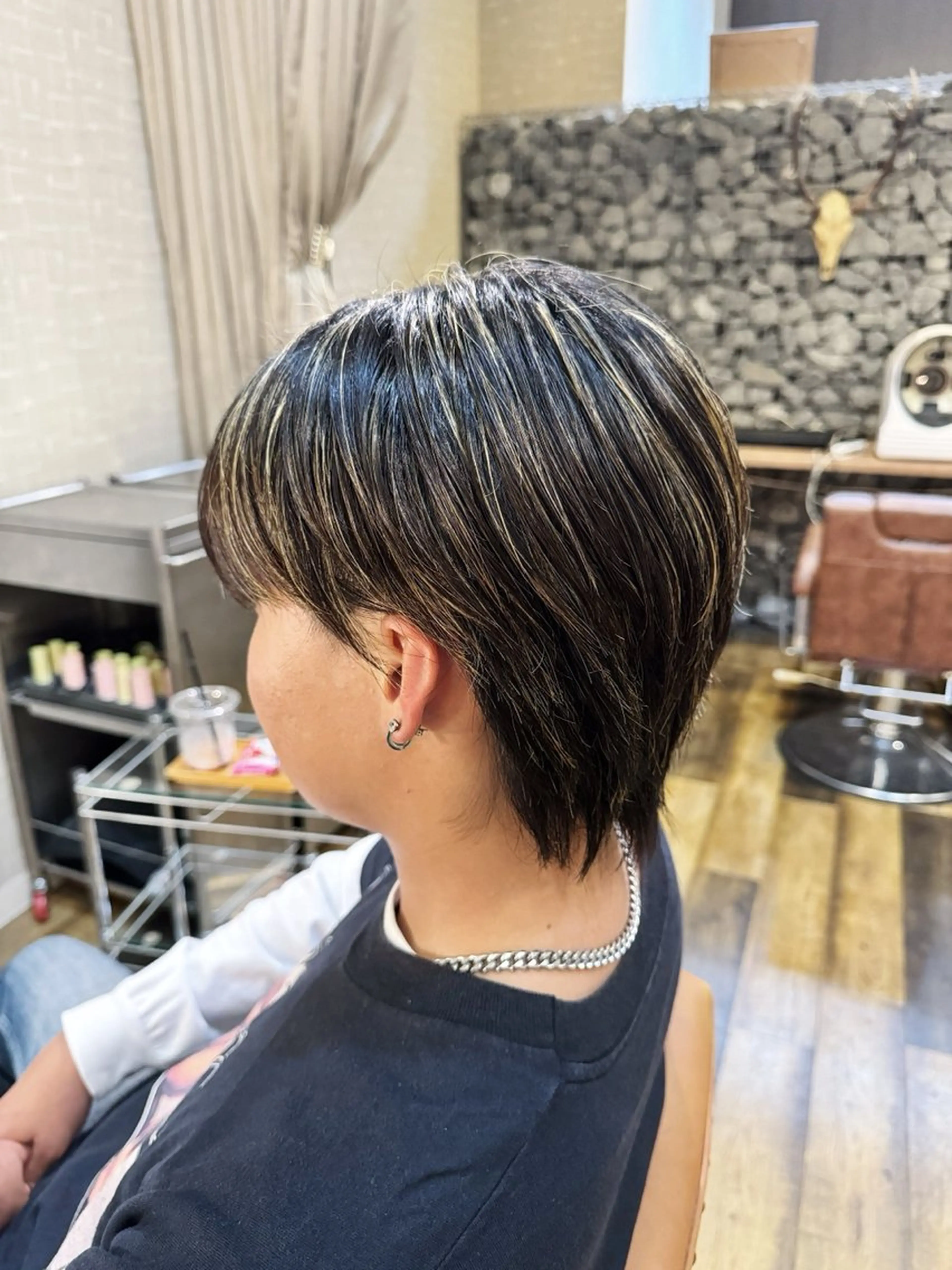 メンズ メンズメッシュ メンズウルフカット ウルフカット カット ヘッドスパ 赤嶺/メンズカット メンズパーマのヘアスタイル