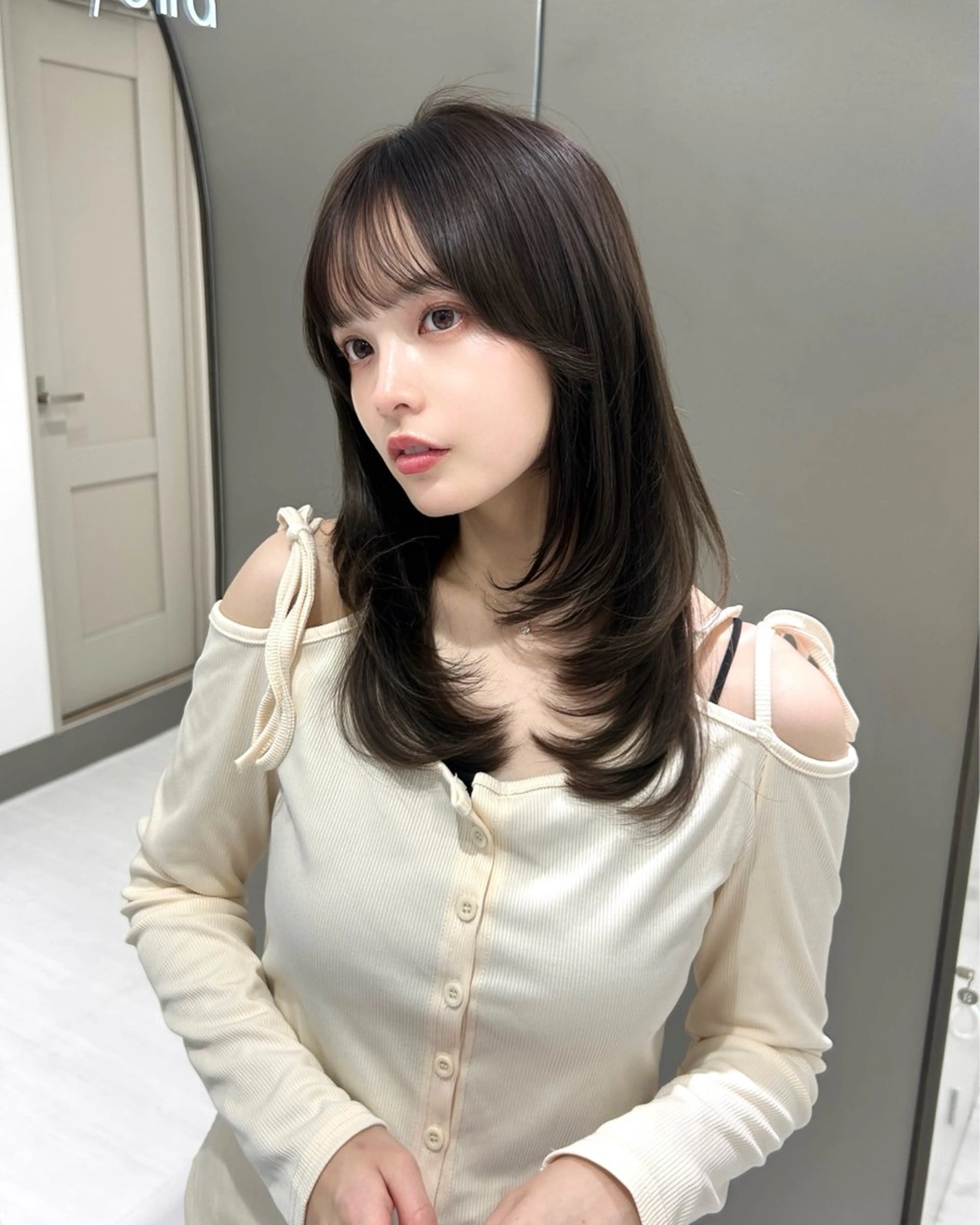 ロング レイヤーカット 【期間限定無料🎀】 似合わせ特化🤎モカのヘアスタイル