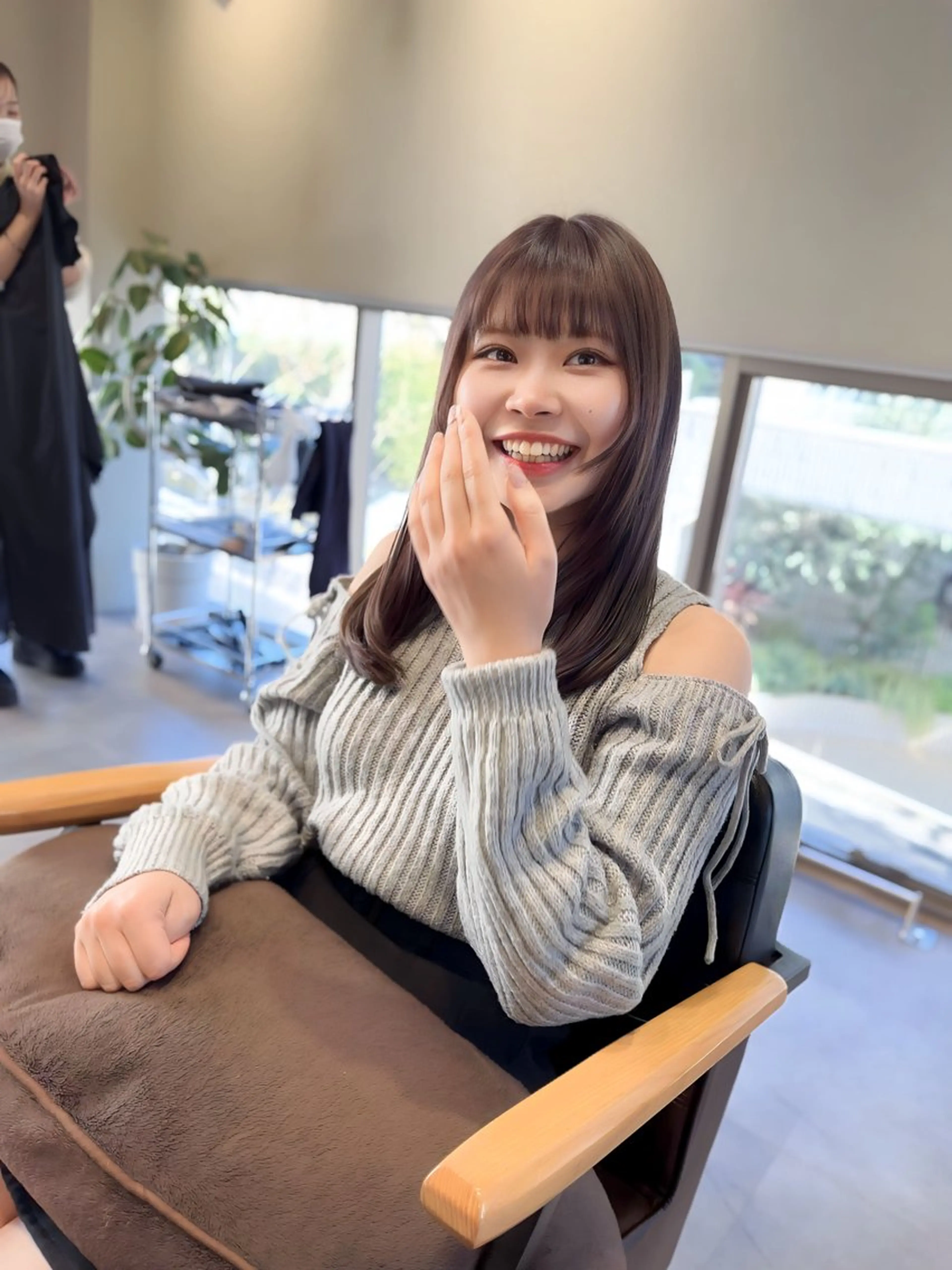 ロング カラー パーマ ヘアアレンジ カット ヘアカラー トリートメント ヘッドスパ 佐藤優太朗 似合わせ/髪質改善のヘアスタイル