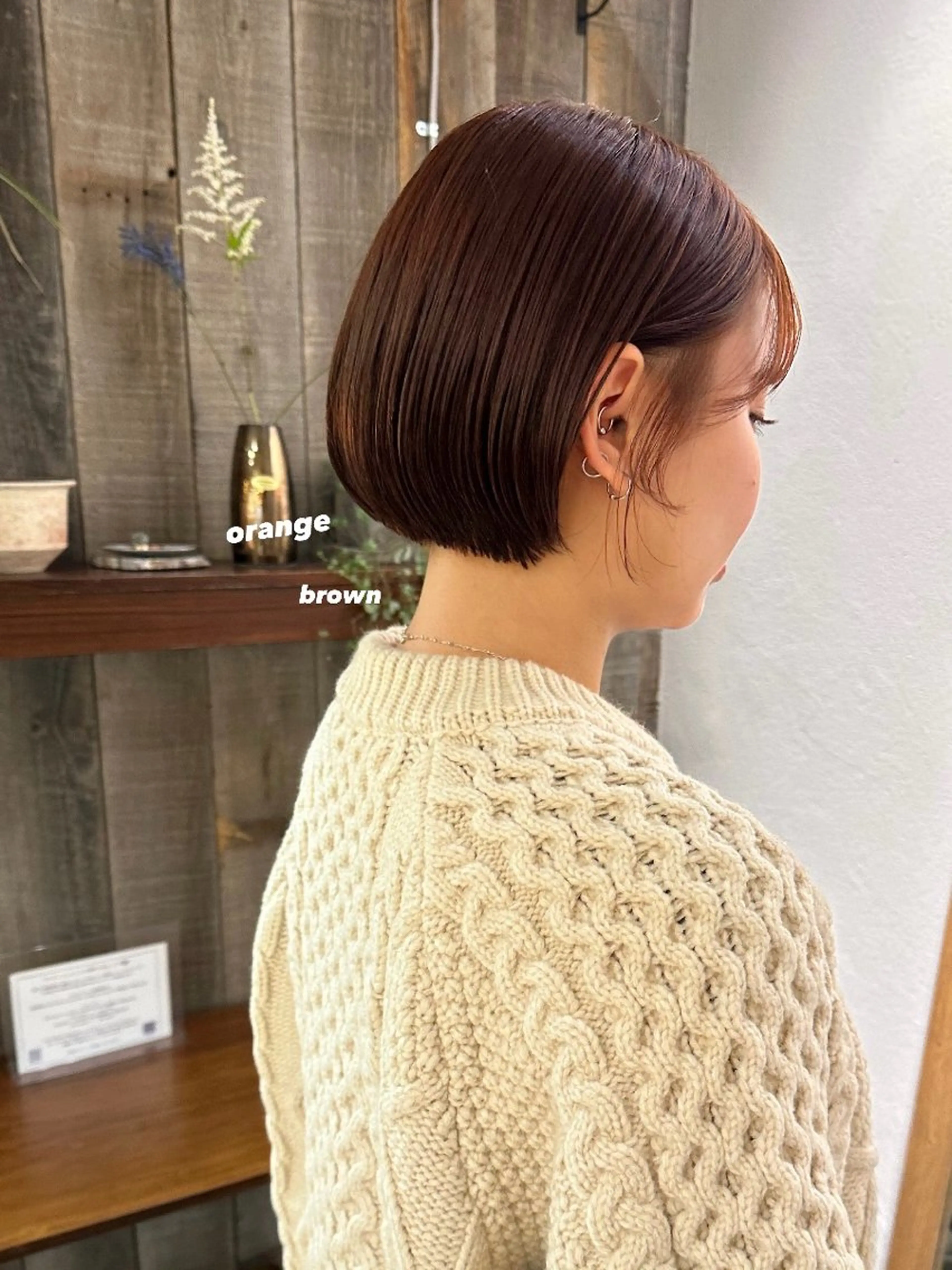 ショート カラー カット ヘアカラー トリートメント 暖色/レイヤーカット 🌙オノユリカのヘアスタイル