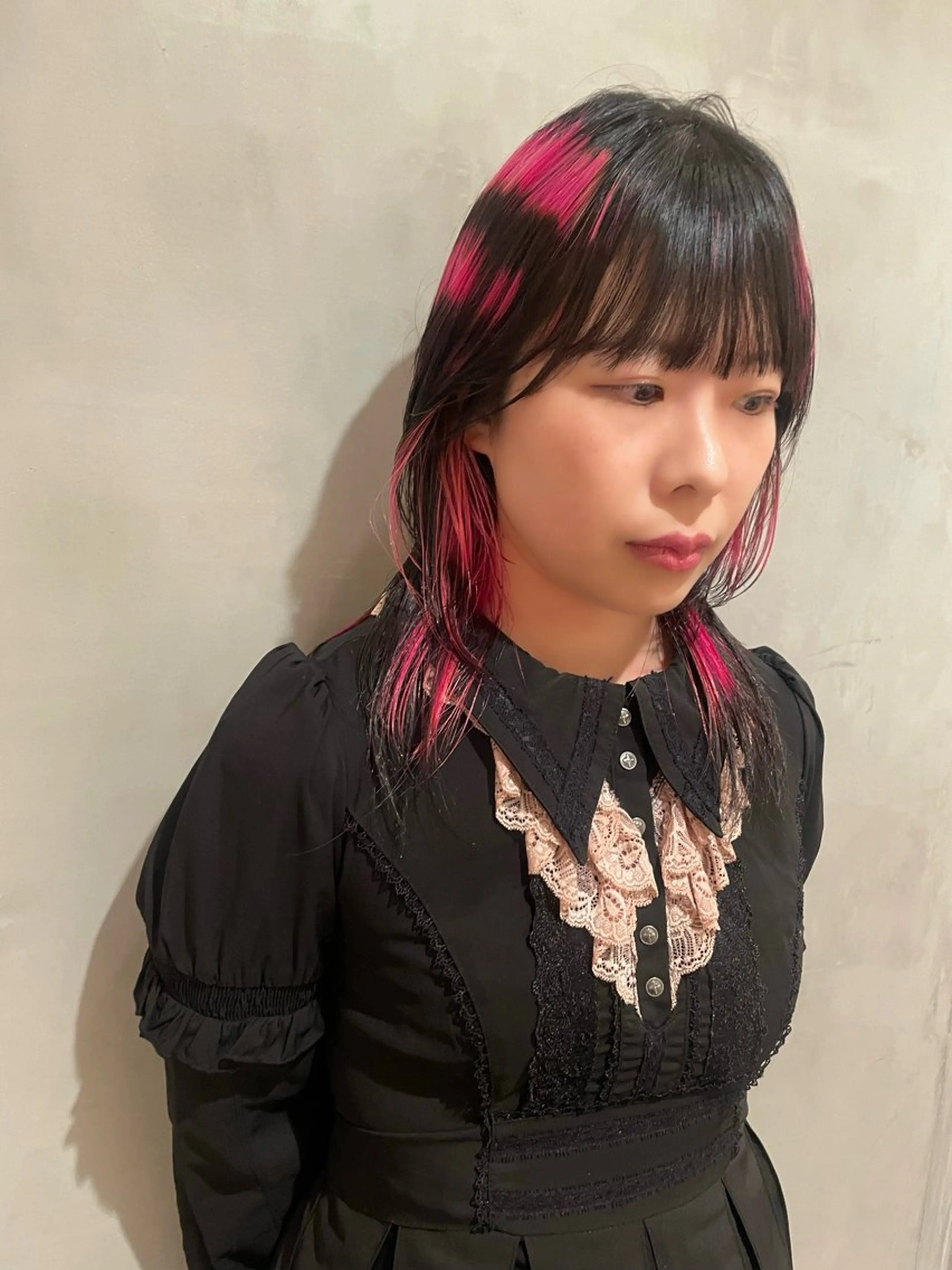 ミディアム カラー ヘアカラー トリートメント 優 作のヘアスタイル