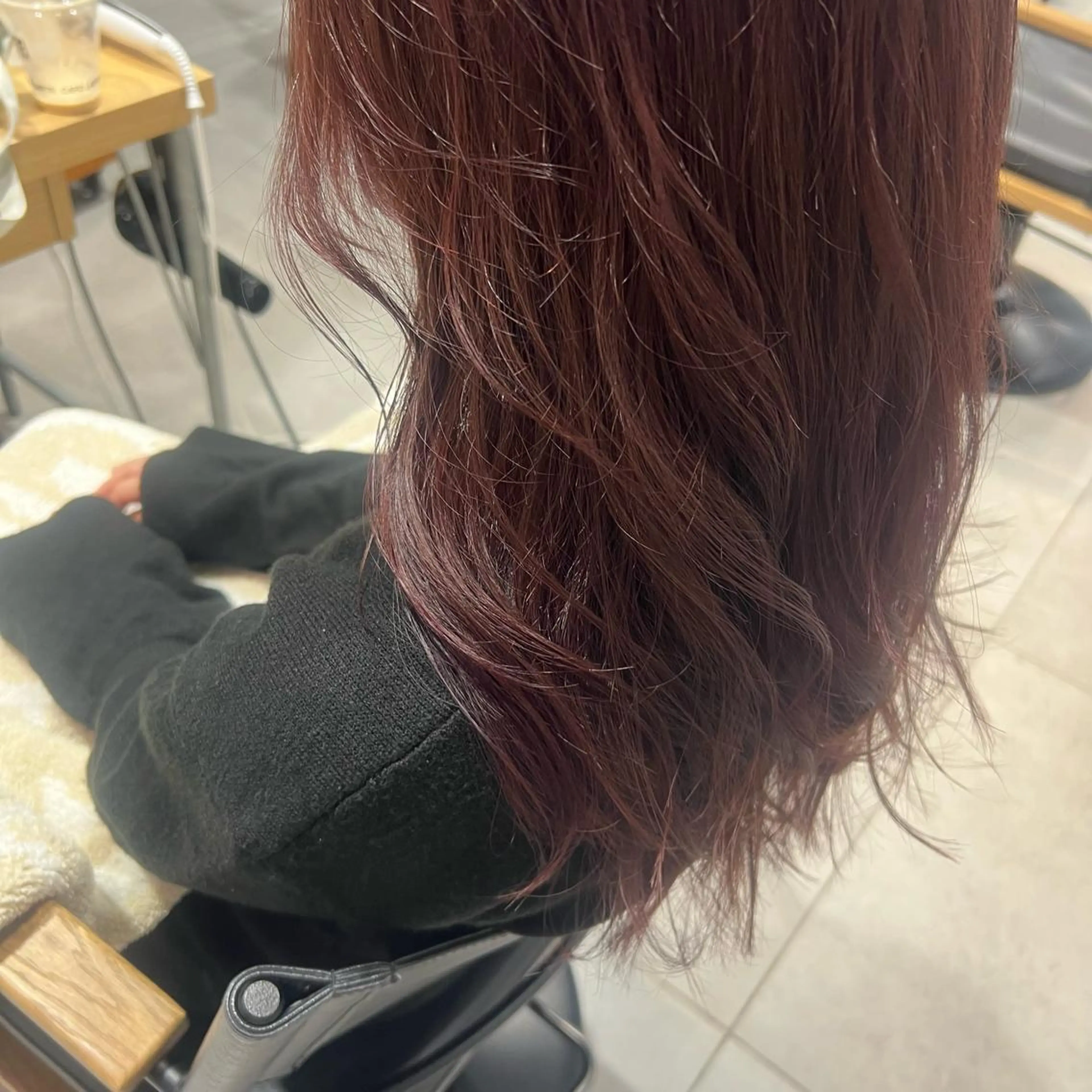セミロング カラー カット ヘアカラー トリートメント 🍑 韓国ヘア 🍑 WATANABEのヘアスタイル