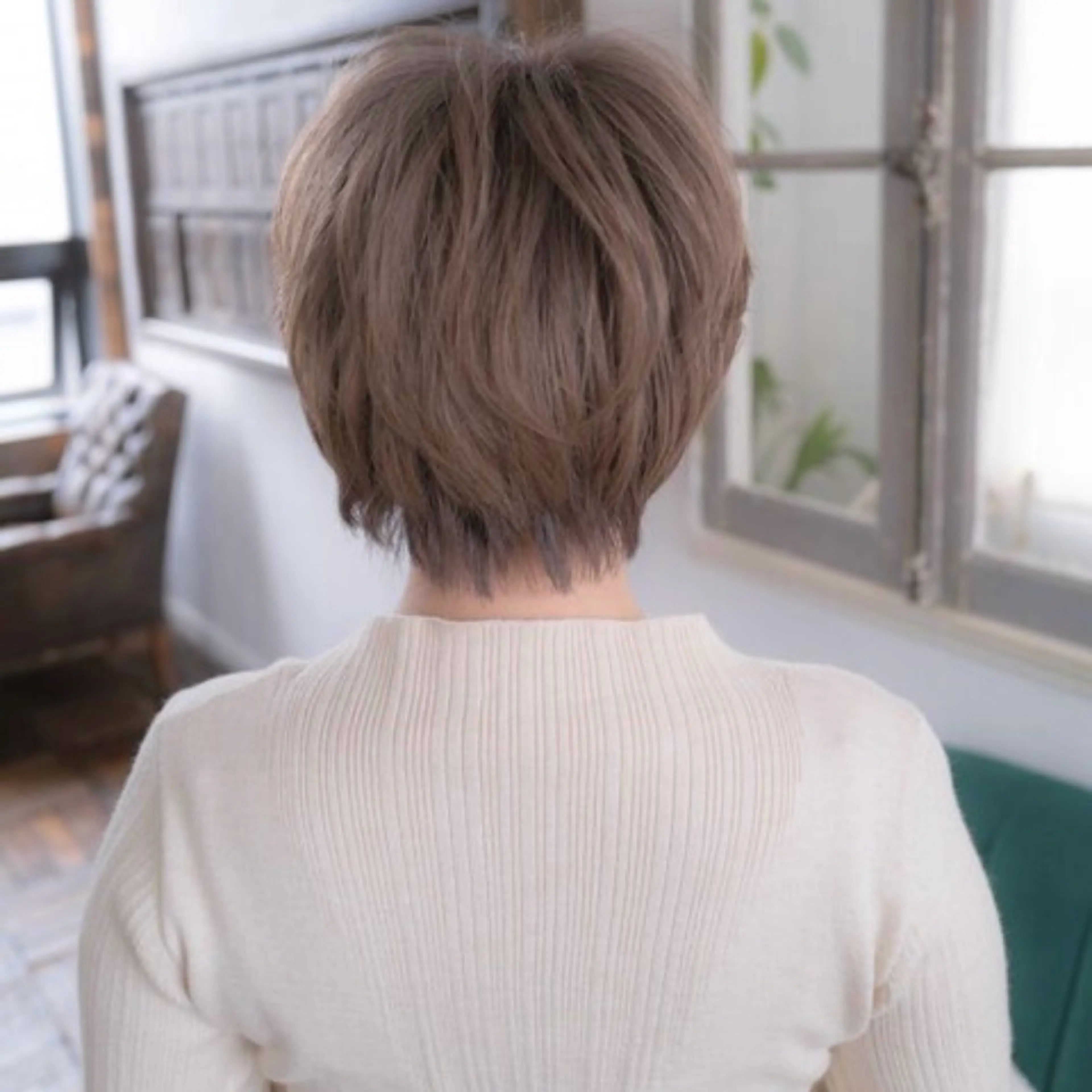 ショート カラー 似合わせショート/ ハイライト/我如古のヘアスタイル