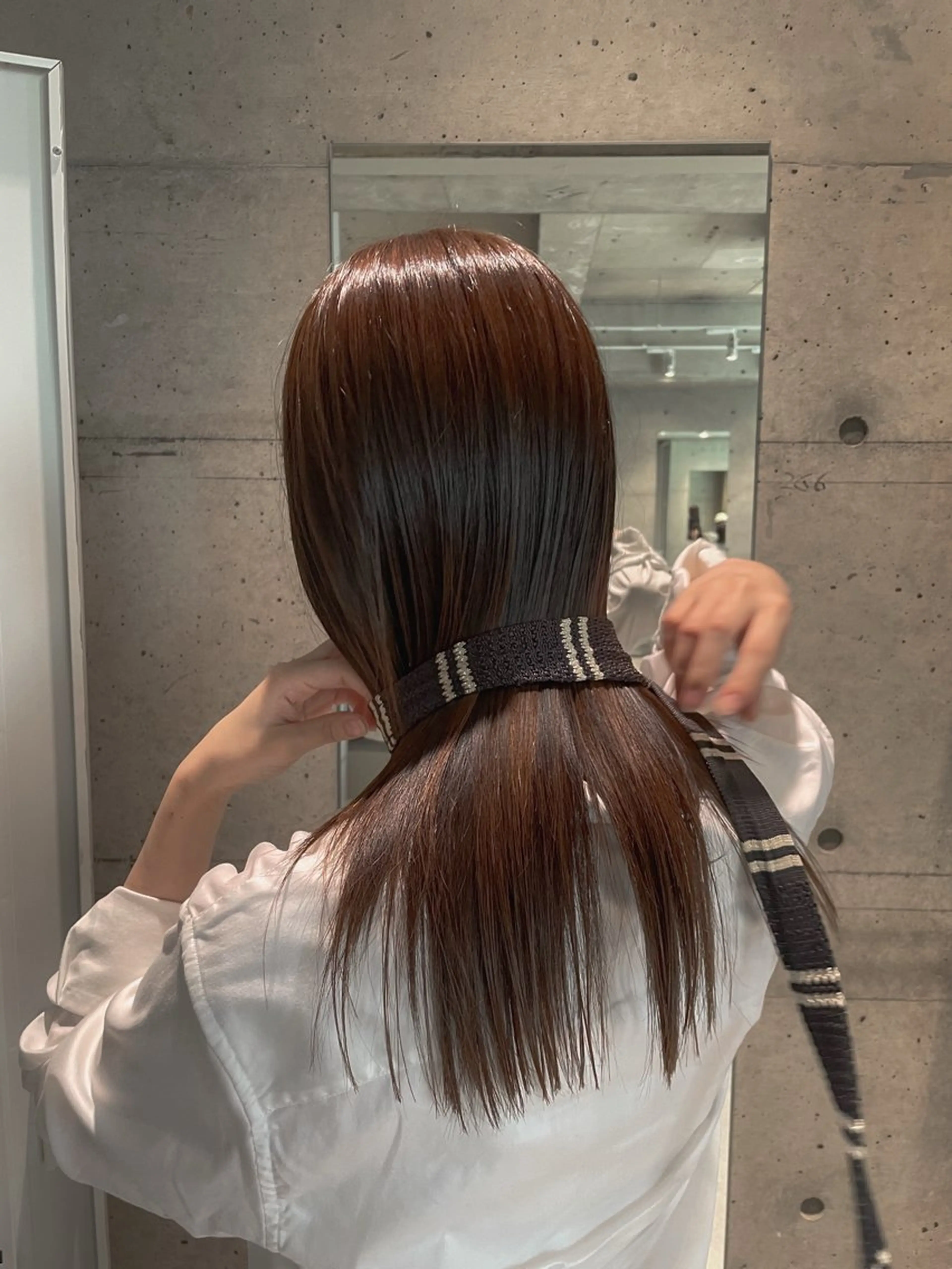 ロング カラー ブラウンカラー ヘアカラー トリートメント 艶髪推し🌿🫧 yukakoのヘアスタイル