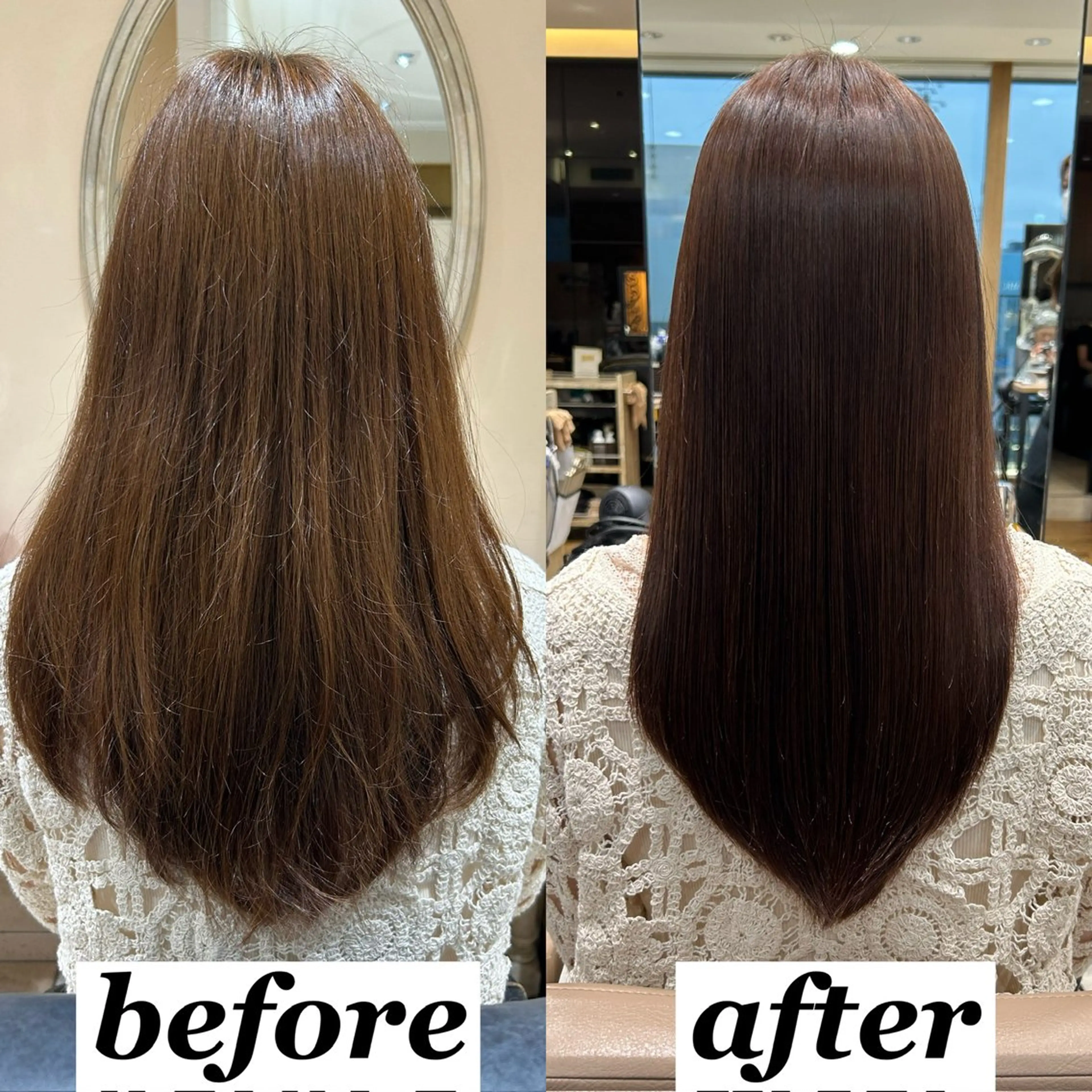 ロング カラー パーマ カット ヘアカラー 縮毛矯正 トリートメント 新宿✨レイヤーカット 韓国ヘア/坂本亜裟海のヘアスタイル