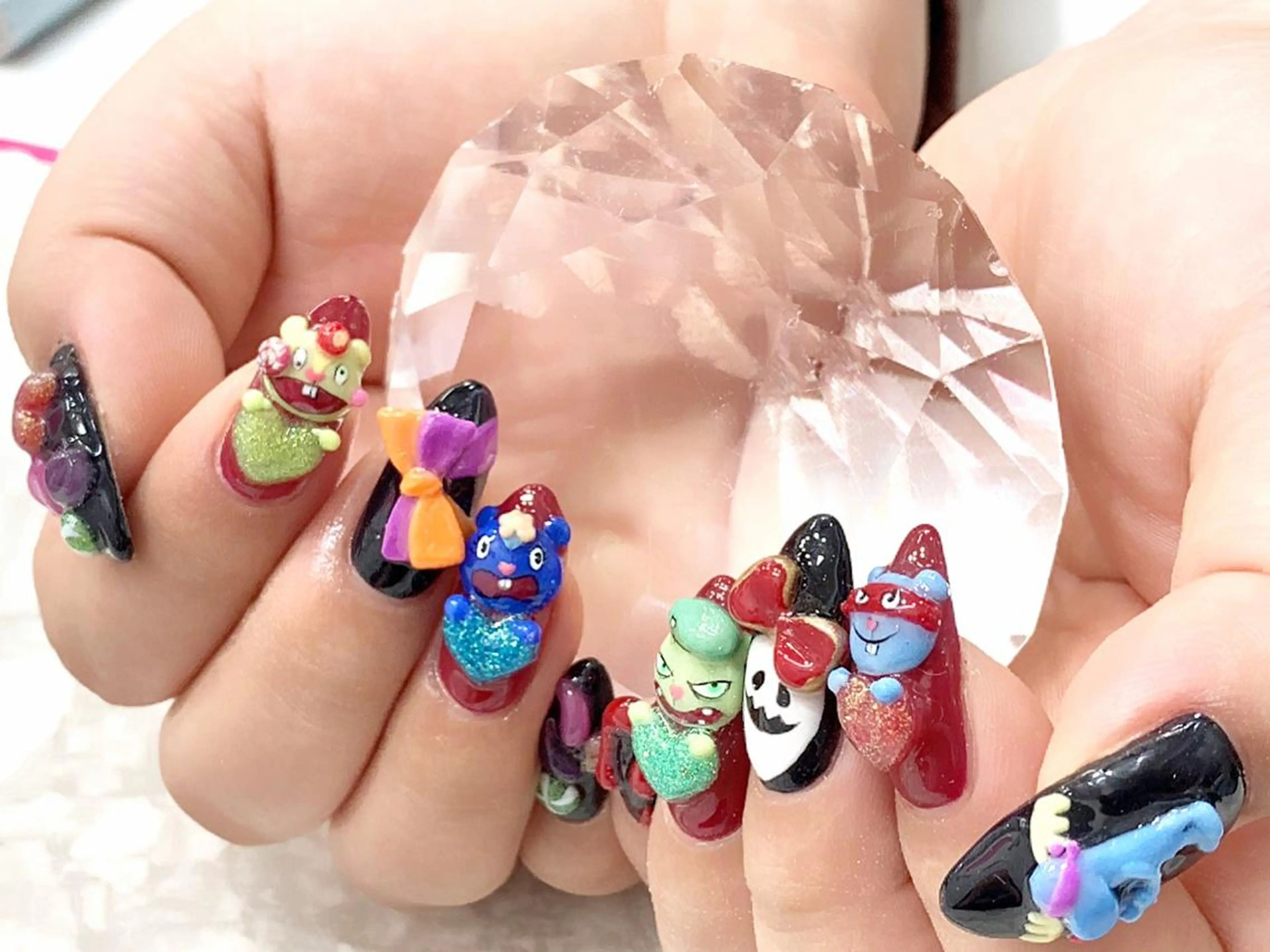 ロング カラー メンズ キッズ ネイル NAILSGOGO shibuyaのネイルデザイン