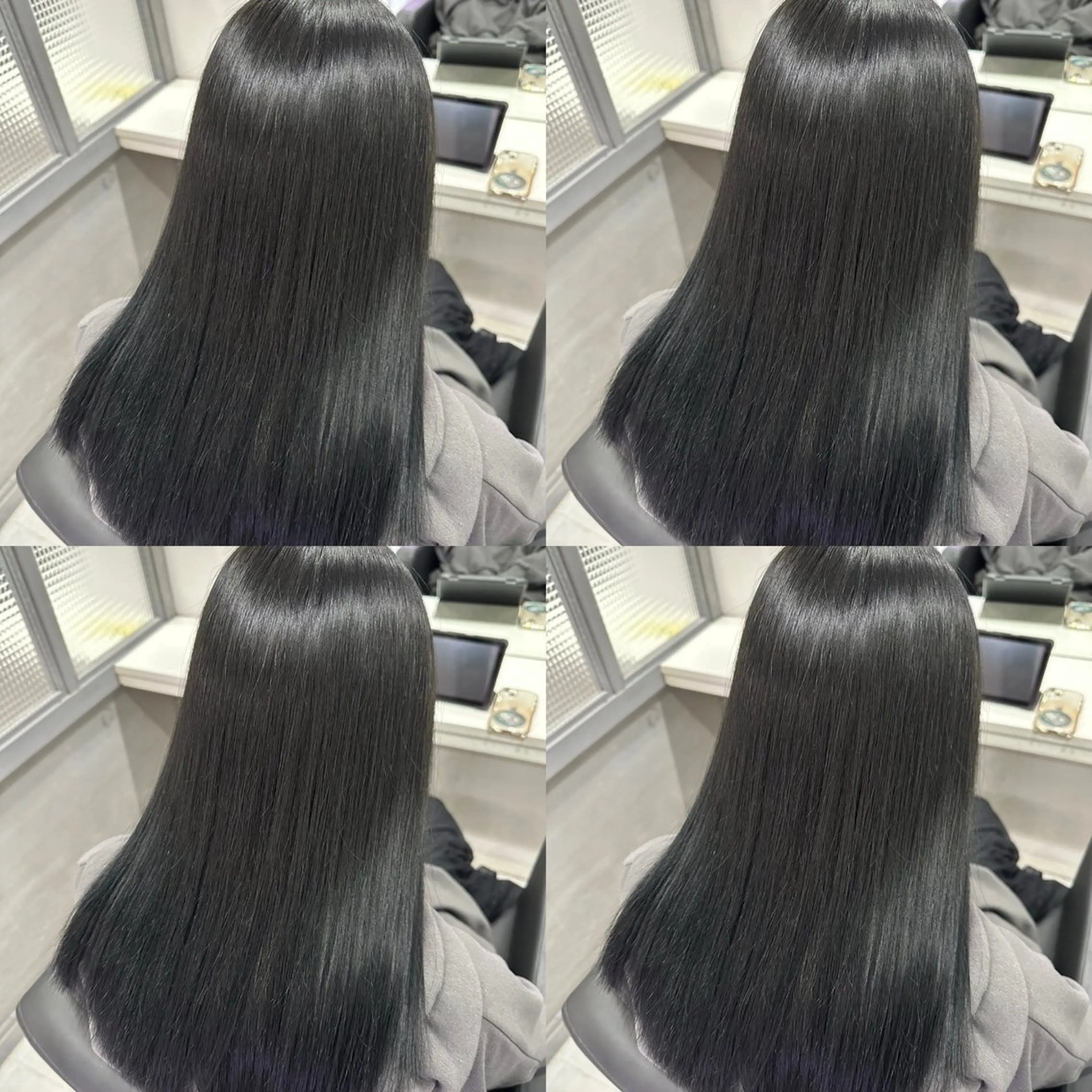 ロング カラー ダークグレー 髪質改善 カット ヘアカラー トリートメント 韓国レイヤー× 髪質改善✨店長/純大のヘアスタイル