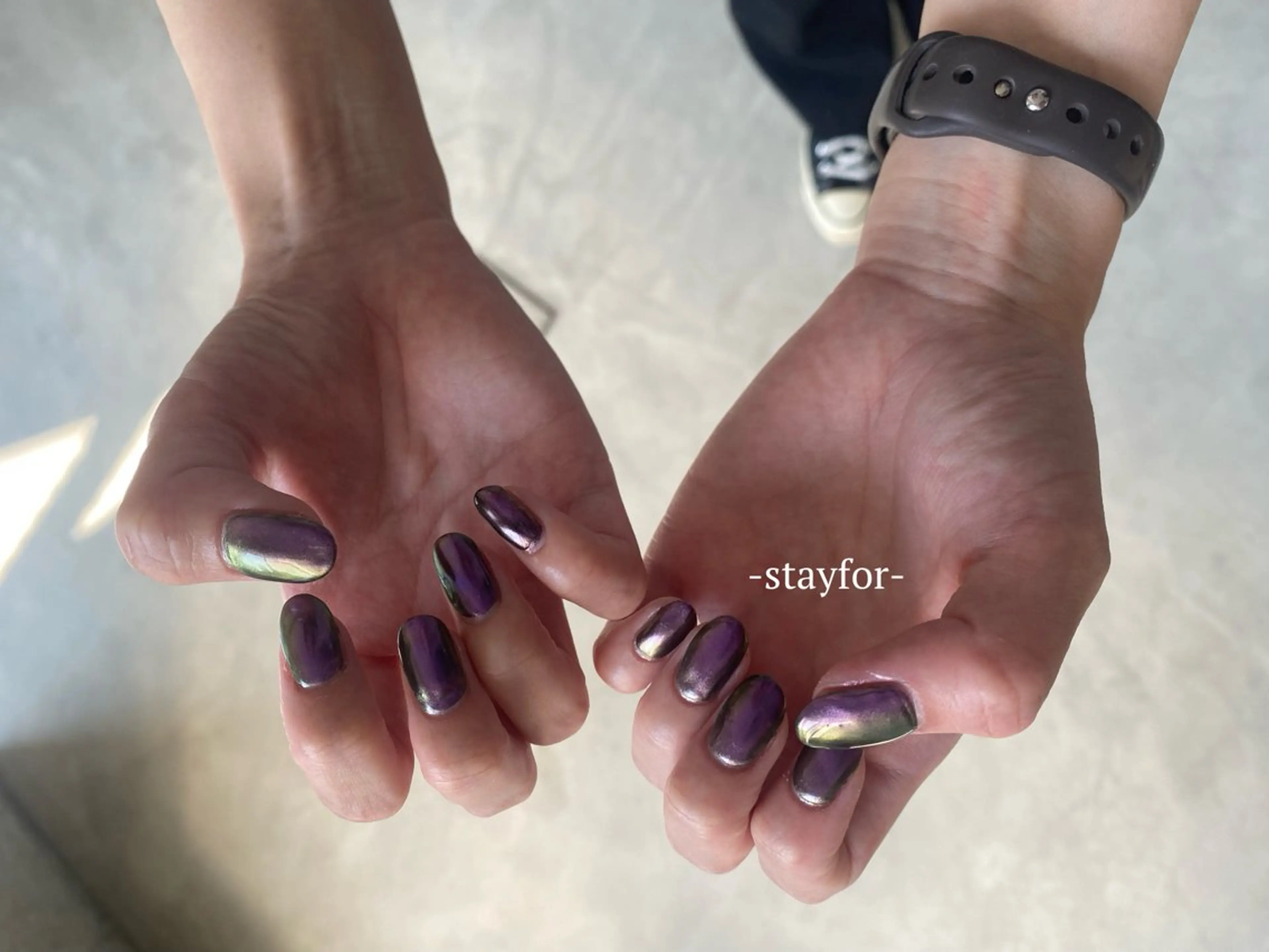 ネイル ミラーネイル stayfor_ mamiのネイルデザイン