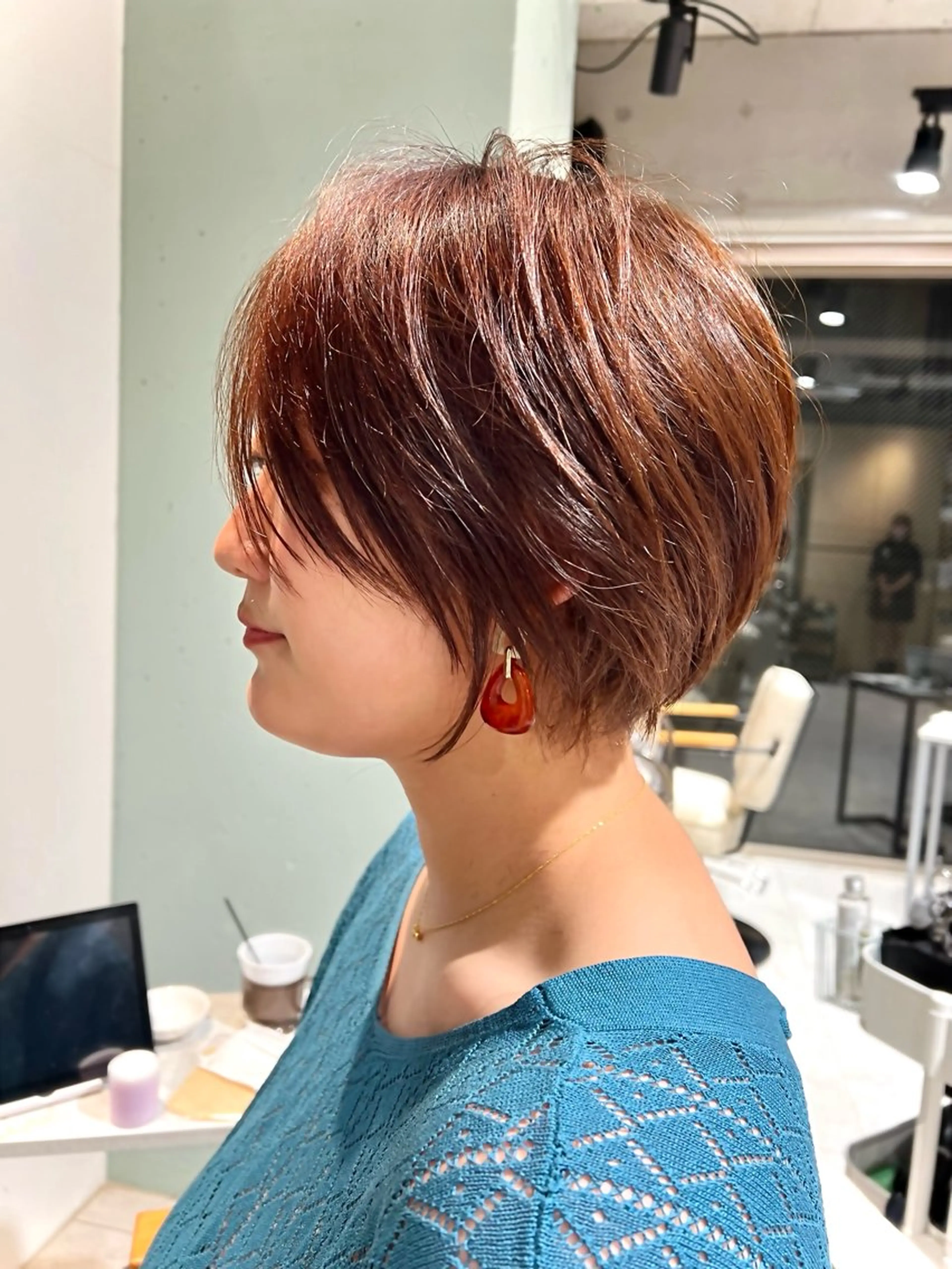 ショート 縮毛矯正/艶カラー Gaiのヘアスタイル
