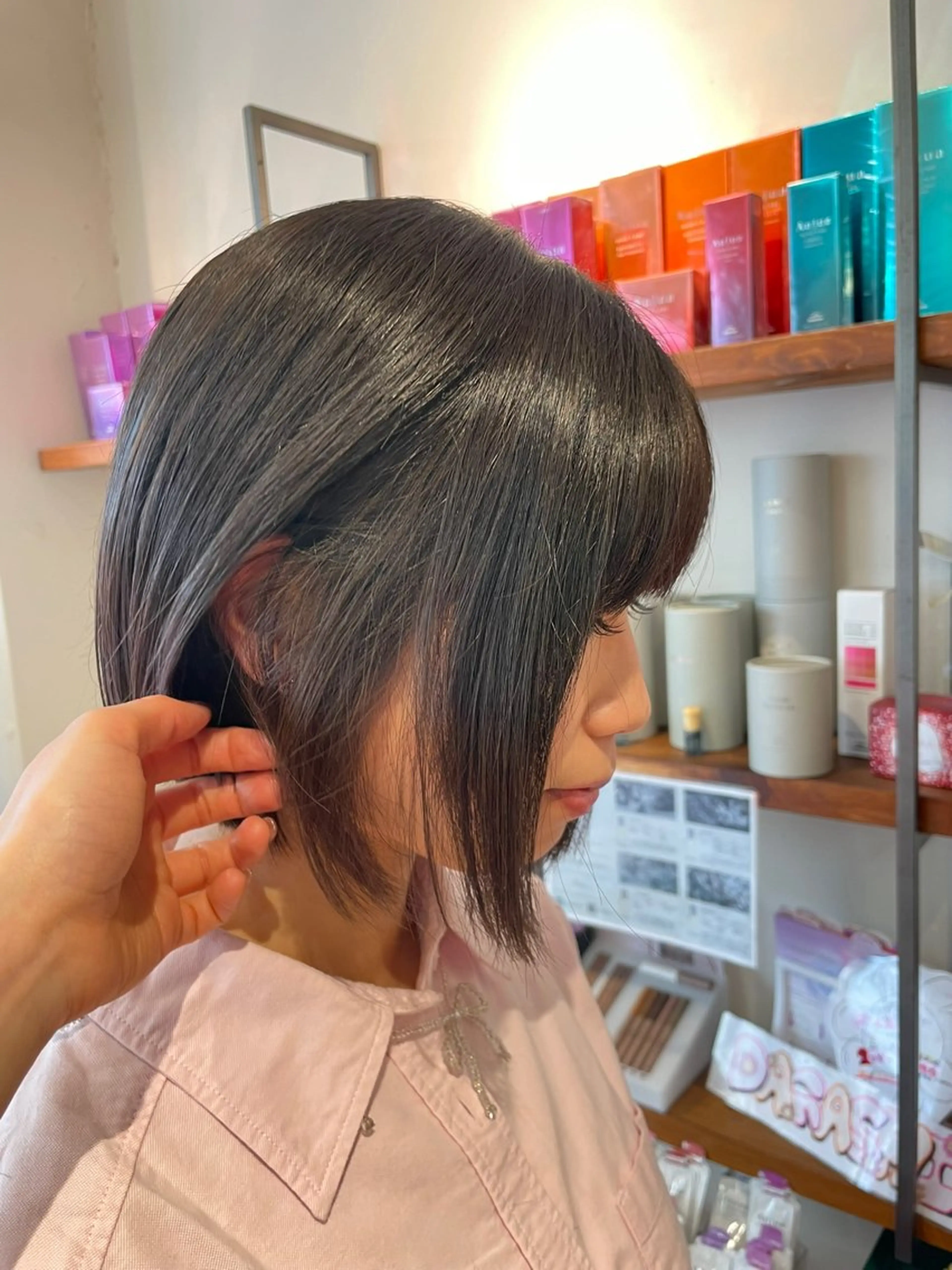 ショート こいき/ハイトーン/ 暗髪/艶カラー🎀✨のヘアスタイル
