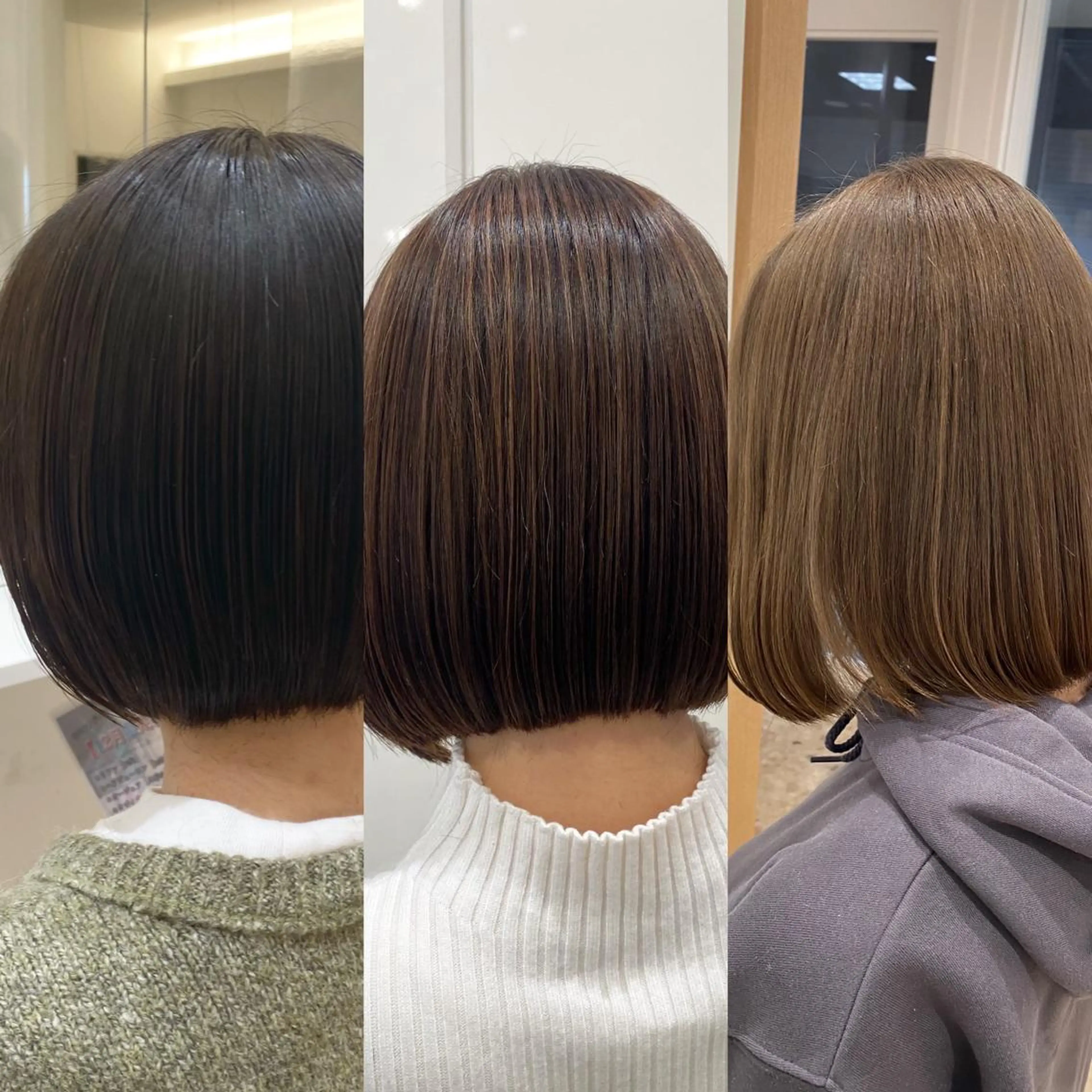 ショート カラー ヘアアレンジ 切りっぱなしボブ ベージュカラー ハイトーンカラー インナーカラー ピンクカラー 🌿ブリーチ/髪質 改善/🌿‬JINのヘアスタイル
