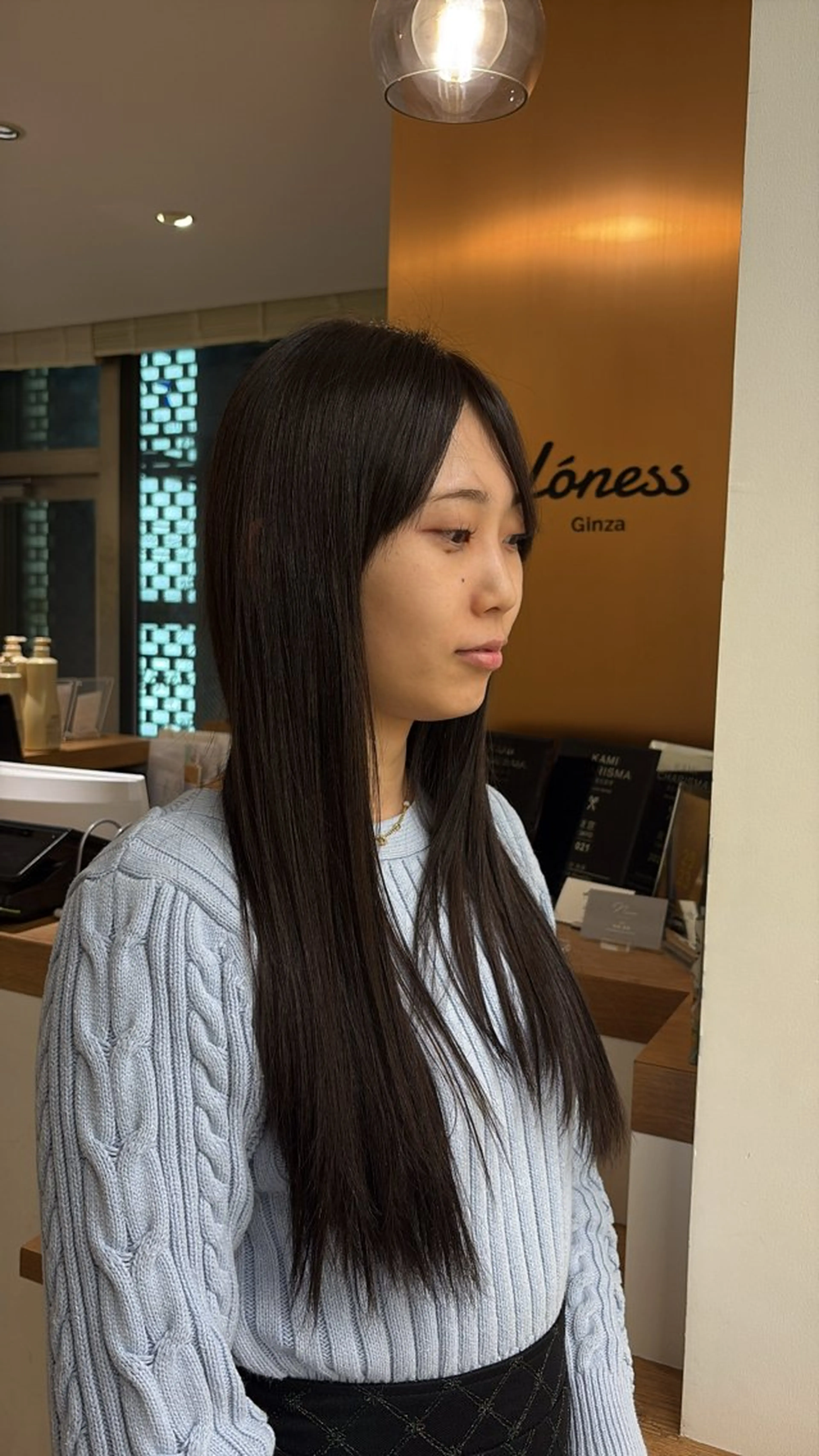 カラー ブラウンカラー 透明感カラー ヘアカラー 桃崎 晏地のヘアスタイル