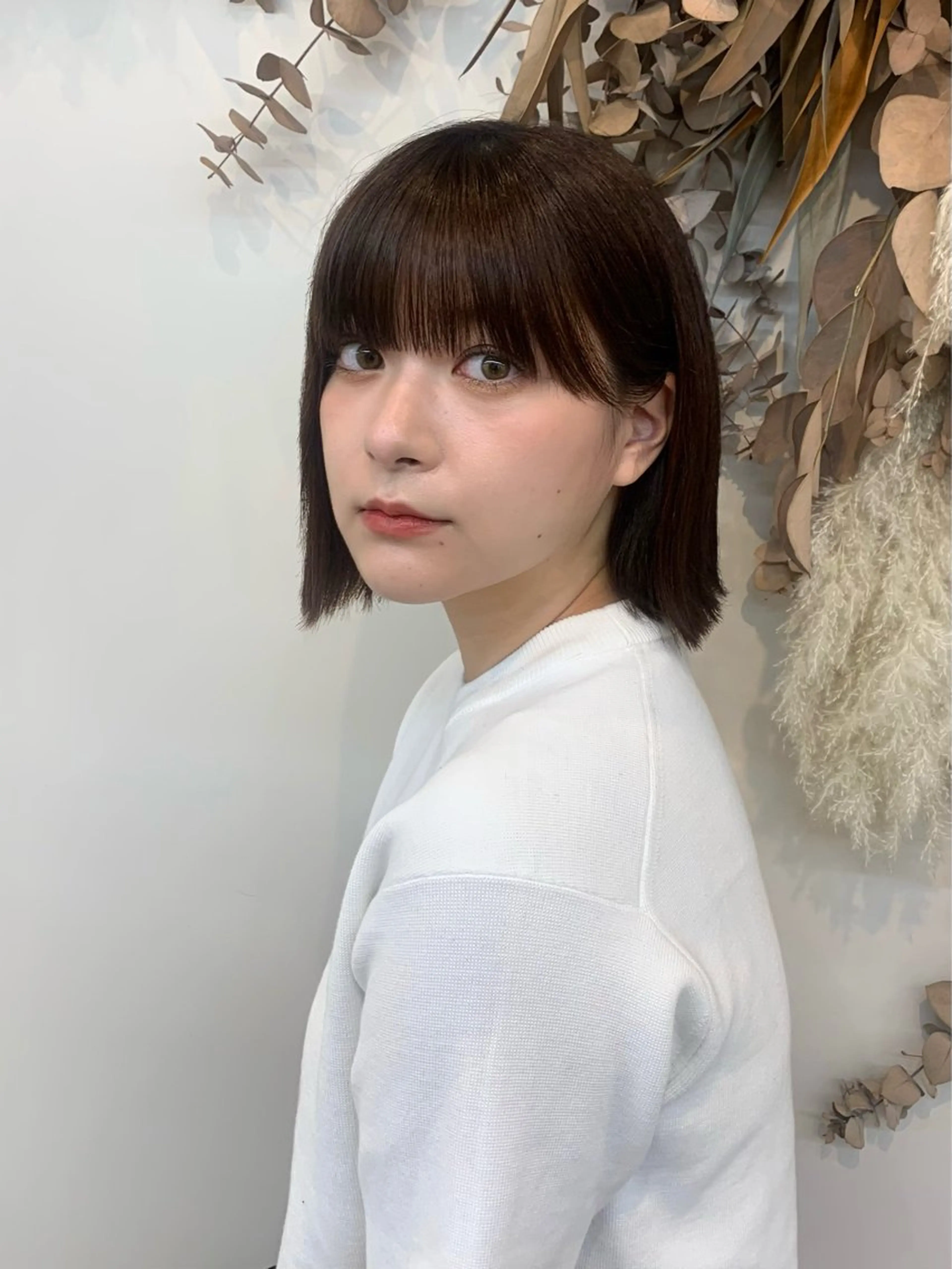 ショート ボブ カット ヘアカラー トリートメント Hello by Sea所属・レイヤー/ボブ/艶髪 /顔周り/伊藤　勇司のヘアスタイル
