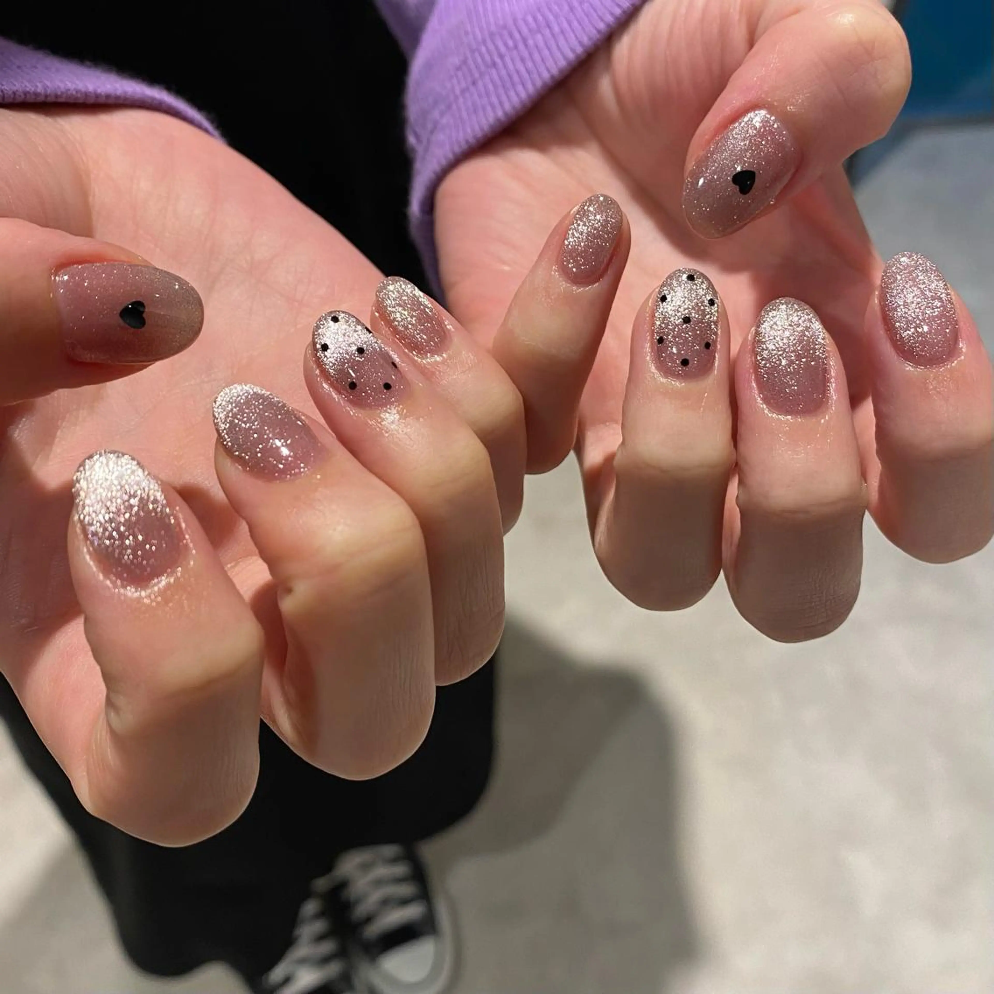 ネイル マグネットネイル ハンドネイル RINO AMANE nailのネイルデザイン