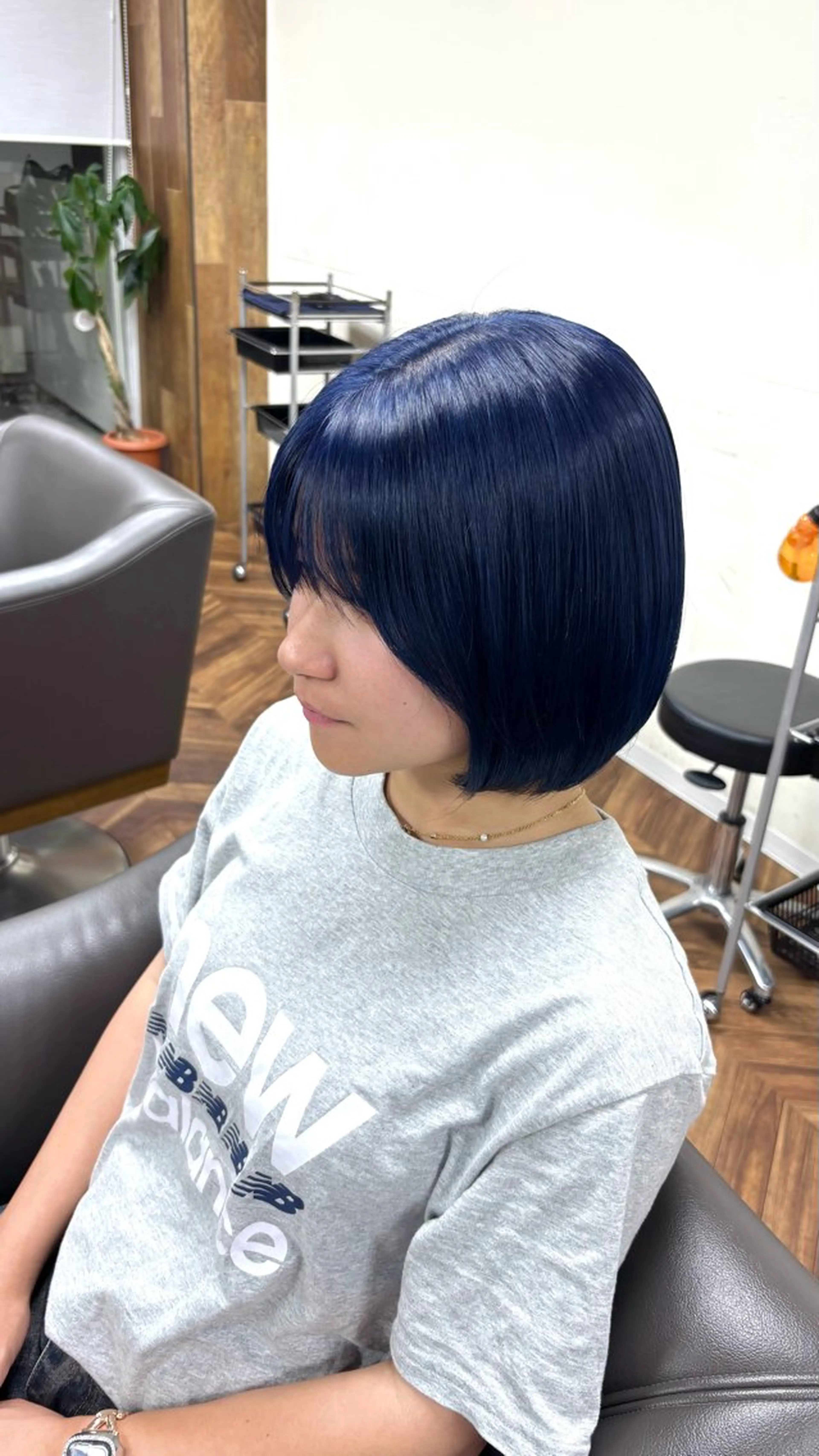 カラー ブルーカラー ブルーラベンダー ラベンダーカラー ヘアカラー トリートメント 【ALEAP】 chisatoのヘアスタイル