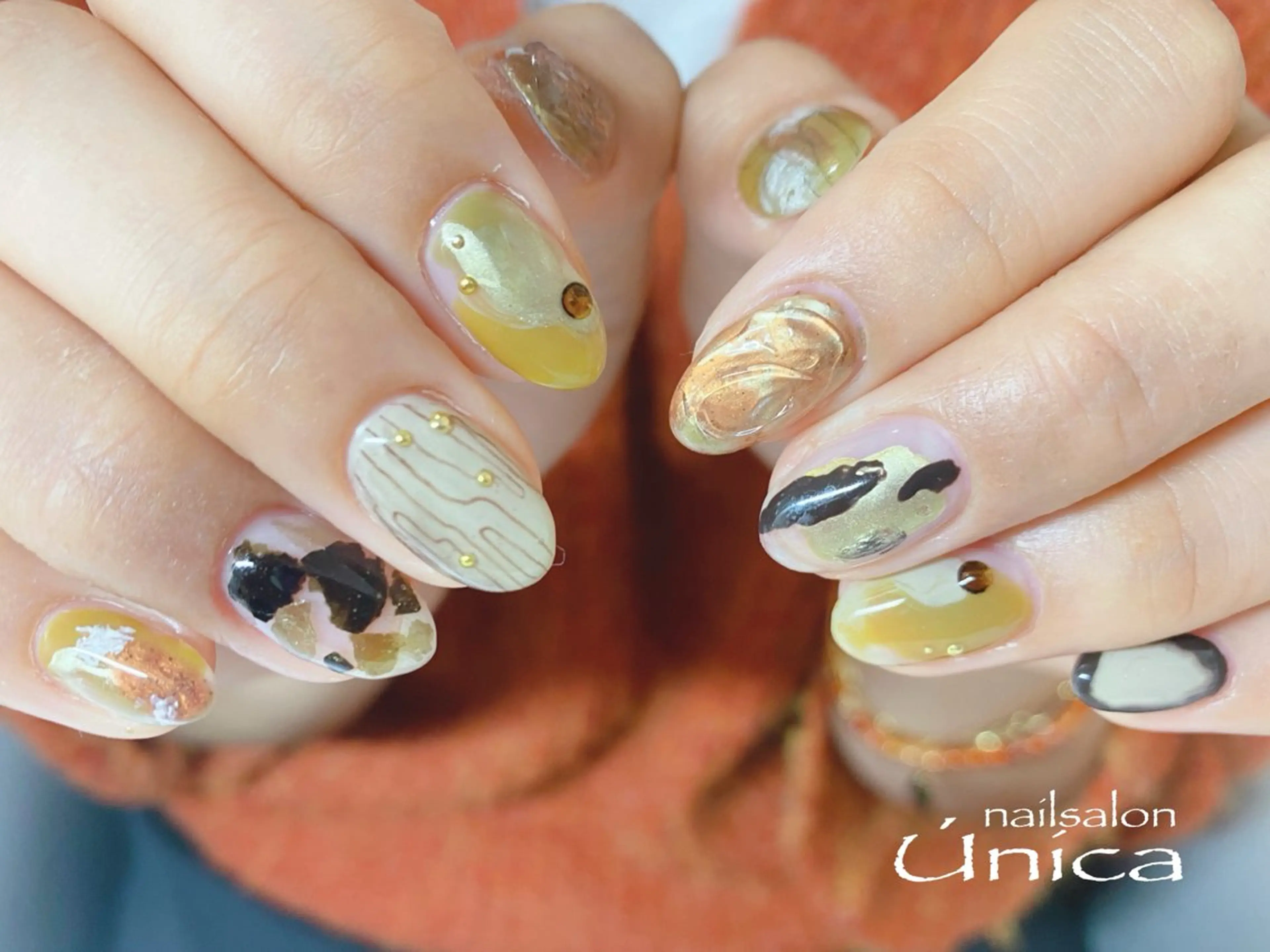 ネイル アートネイル ハンドネイル nailsalon Única　ウニカのネイルデザイン