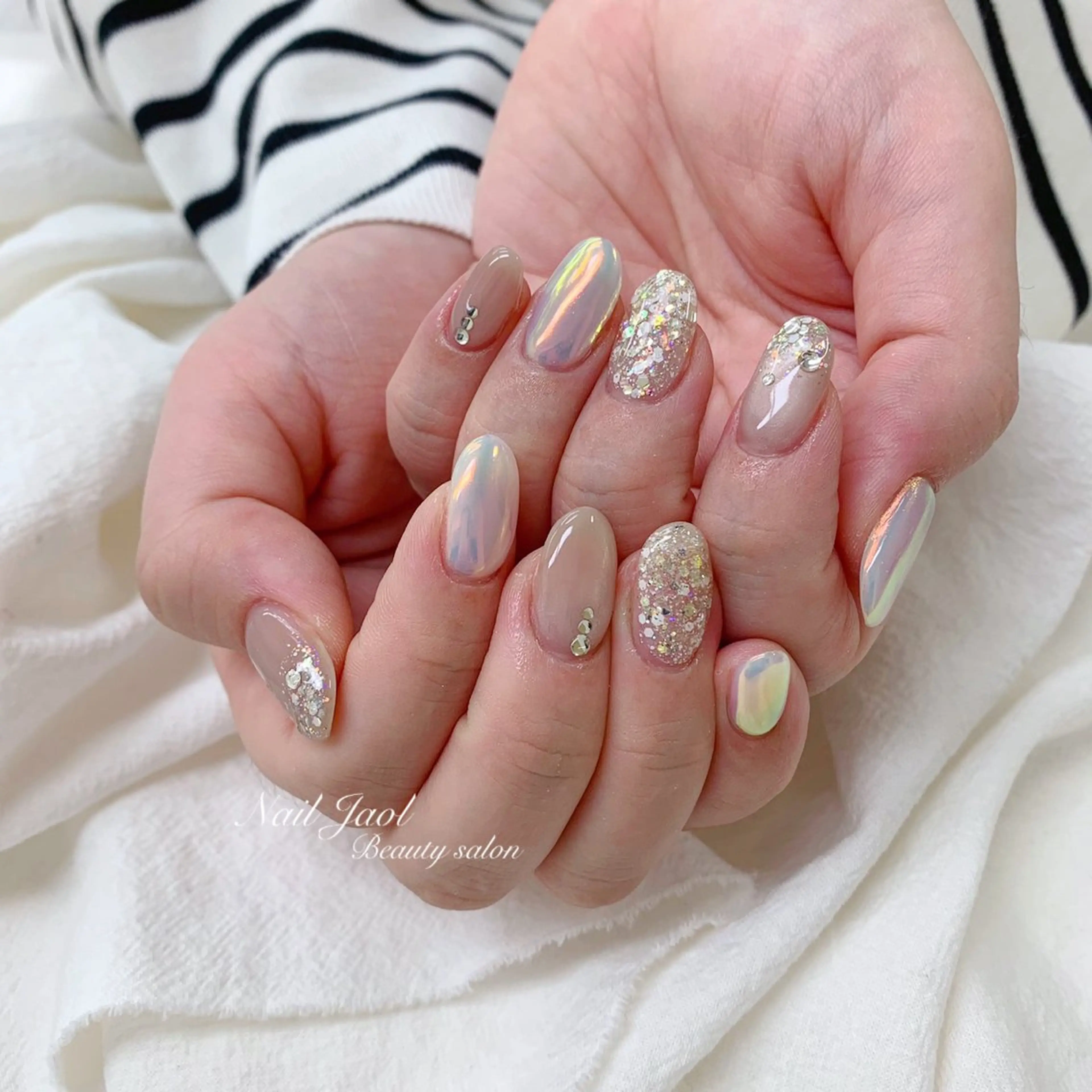 ミディアム 韓国風ヘア nail jaol池袋店所属・ネイルJaol 池袋のネイルデザイン