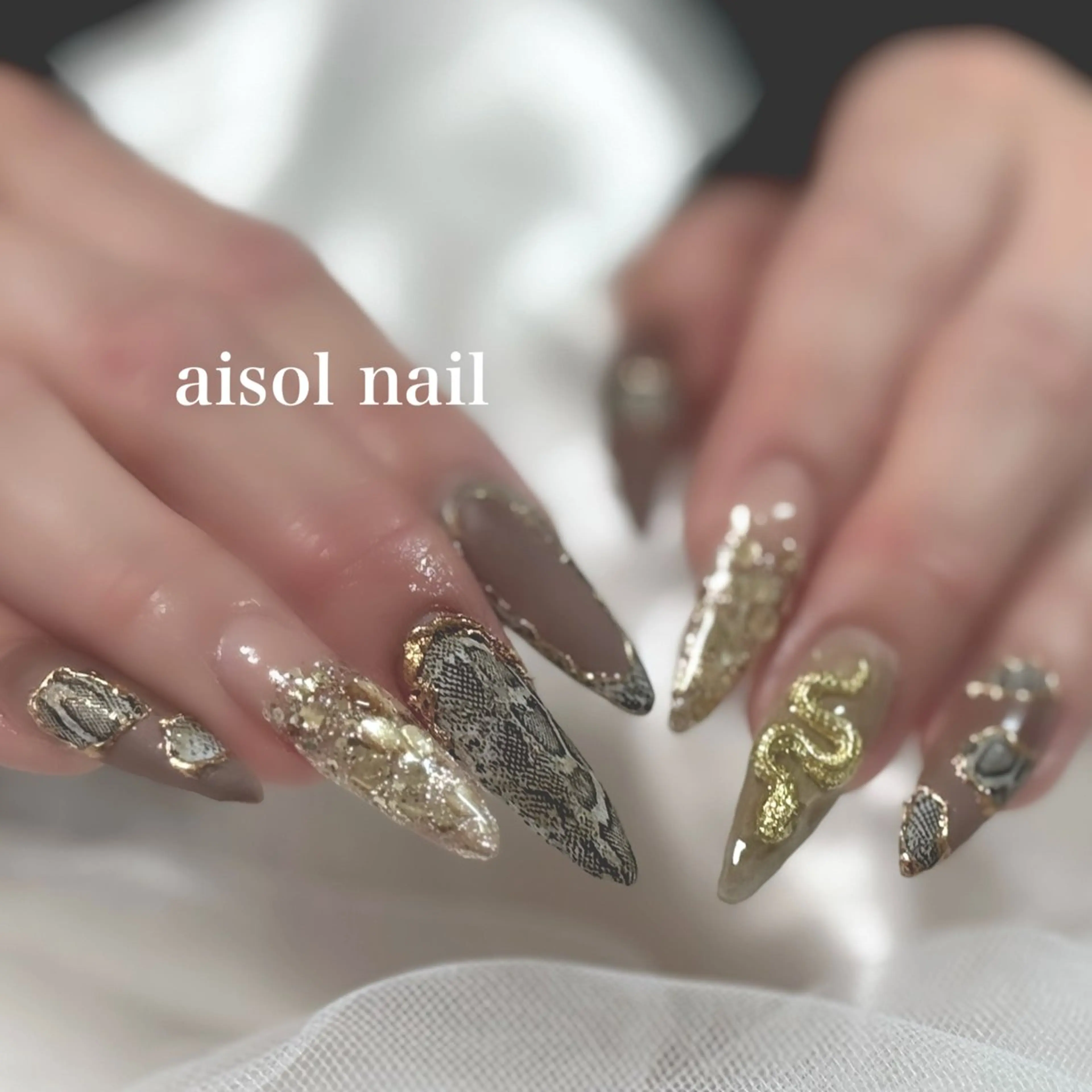 ネイル 長さ出し ネイルチップ Aisol nail salonのネイルデザイン