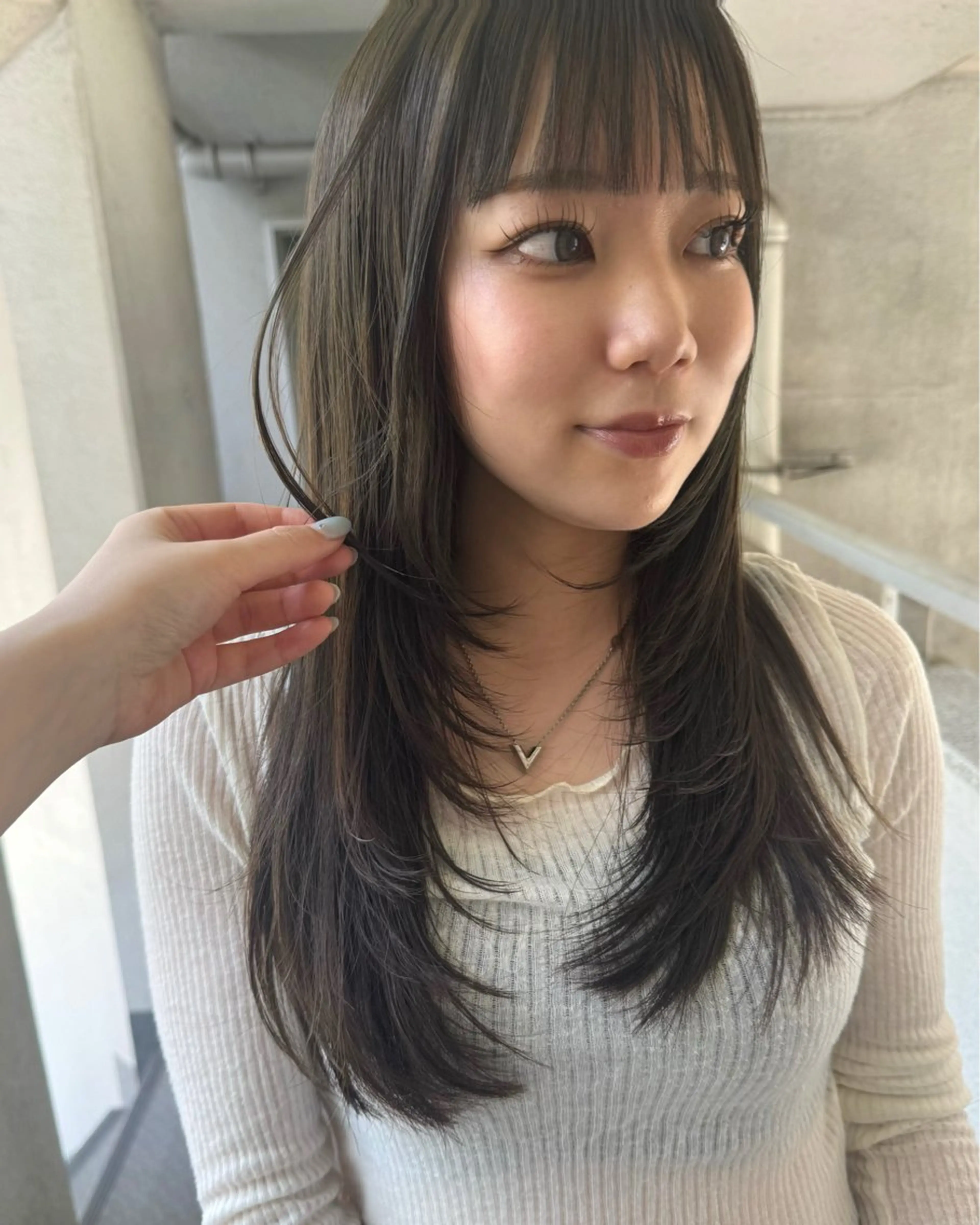 顔まわりの韓国風レイヤーカット🎵💕　［20代の方限定］［シャンプーなし］写真撮らせていただける方🎵の写真