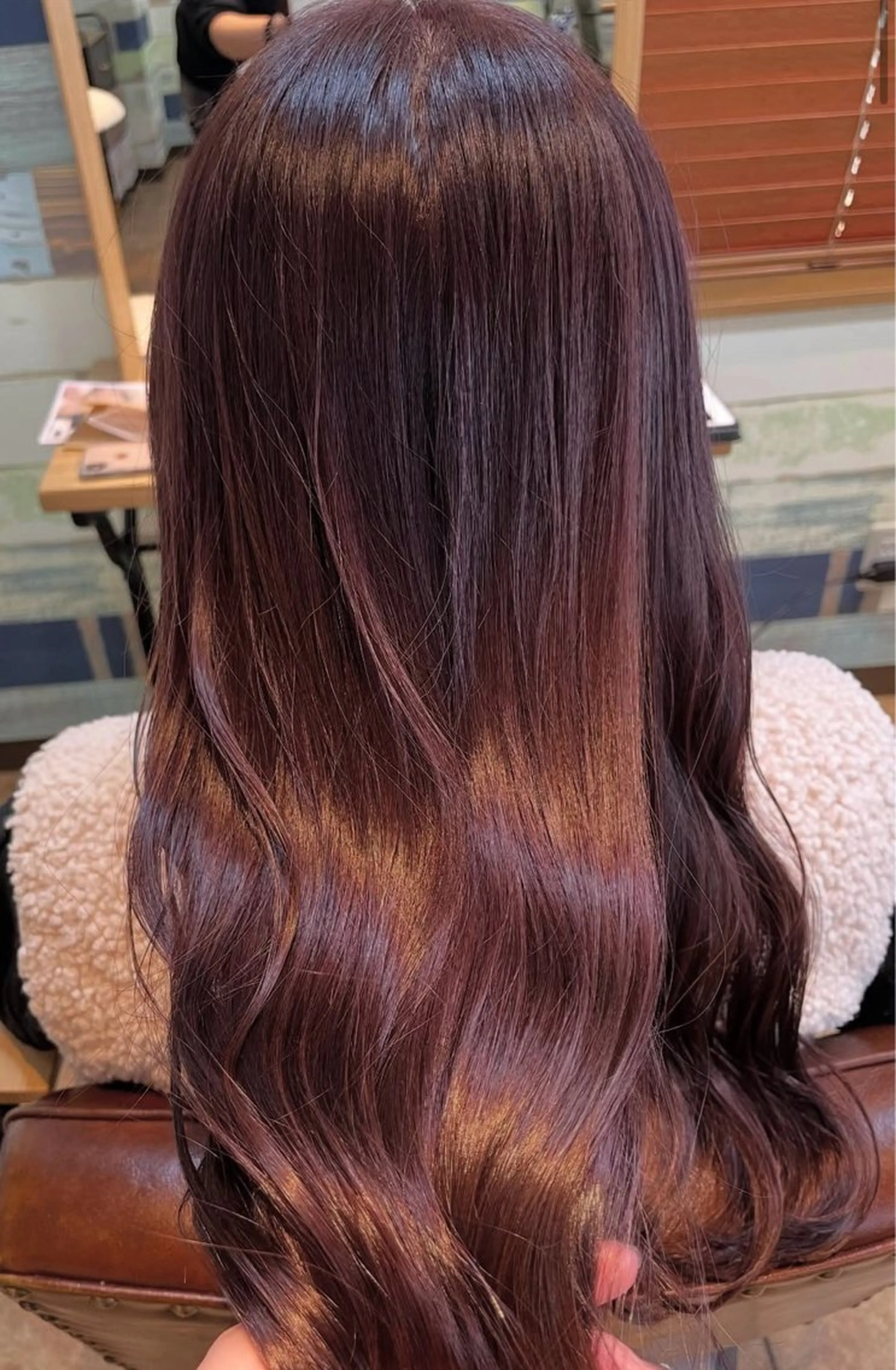ロング カラー ヘアカラー 透明感カラー🫧🩵 林　菜々美のヘアスタイル