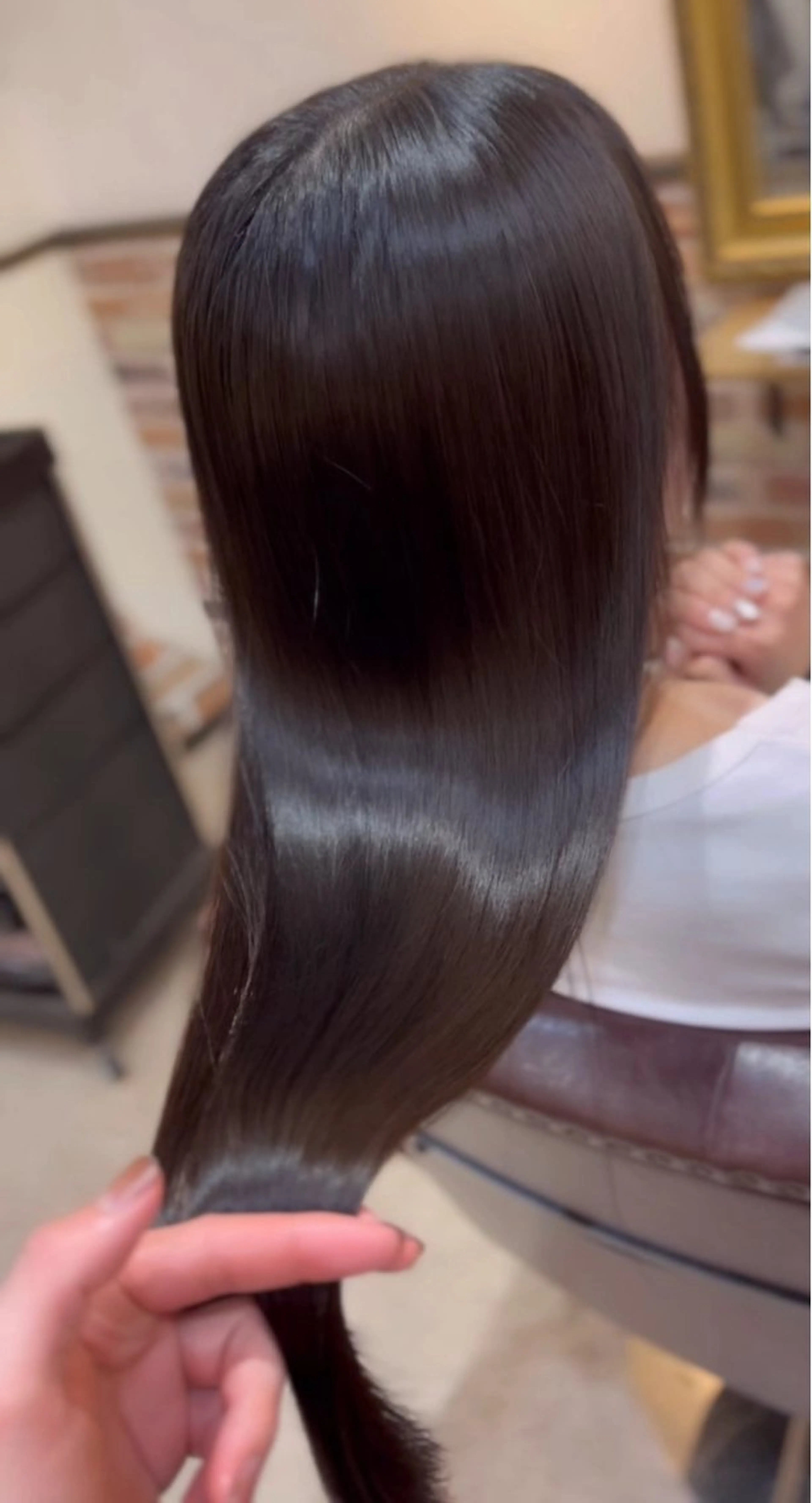 ロング 髪質改善 縮毛矯正 縮毛矯正 トリートメント 飯星慧斗 /ブリーチ、縮毛矯正のヘアスタイル