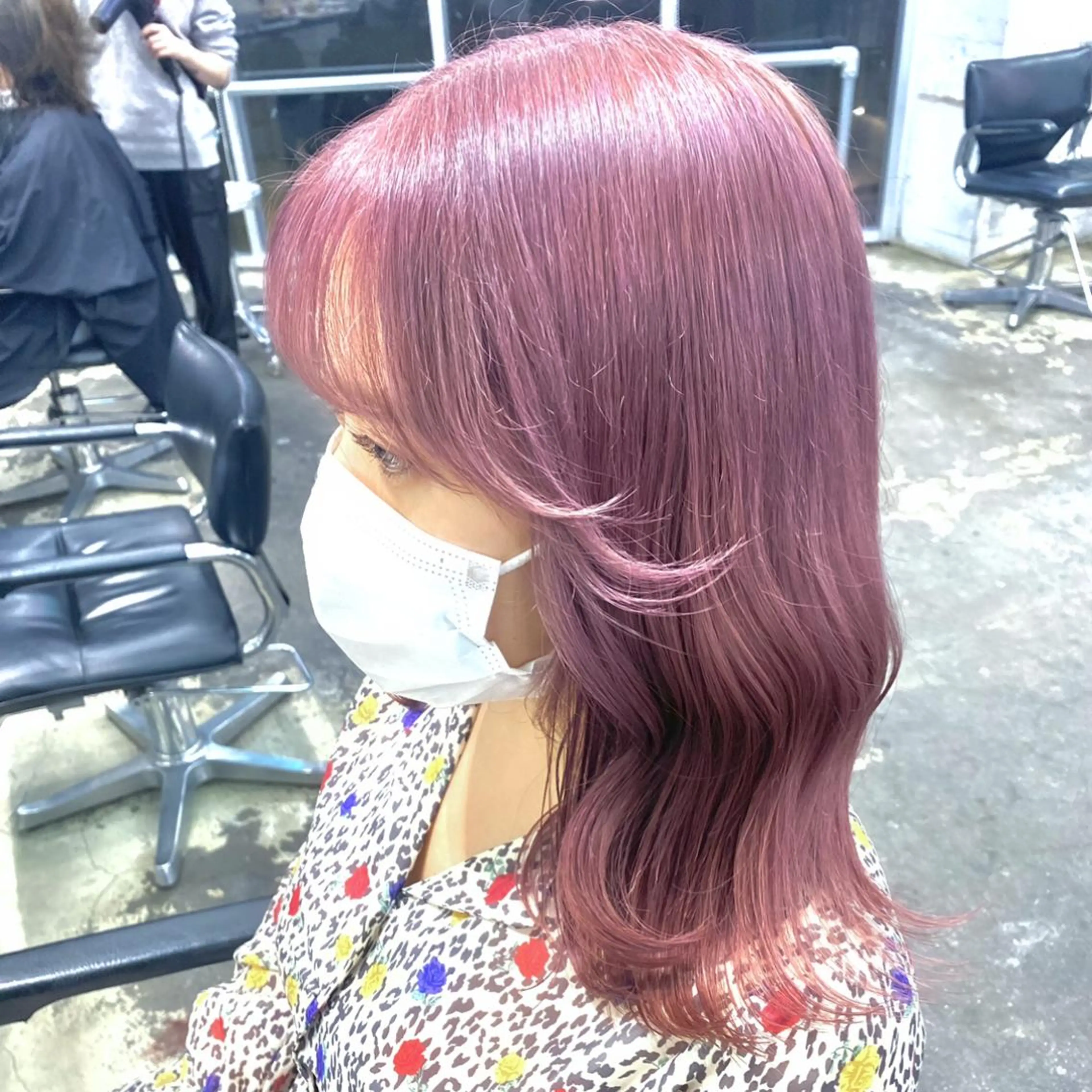 セミロング カラー 💗💗韓国レイヤー yu-ki💗💗のヘアスタイル