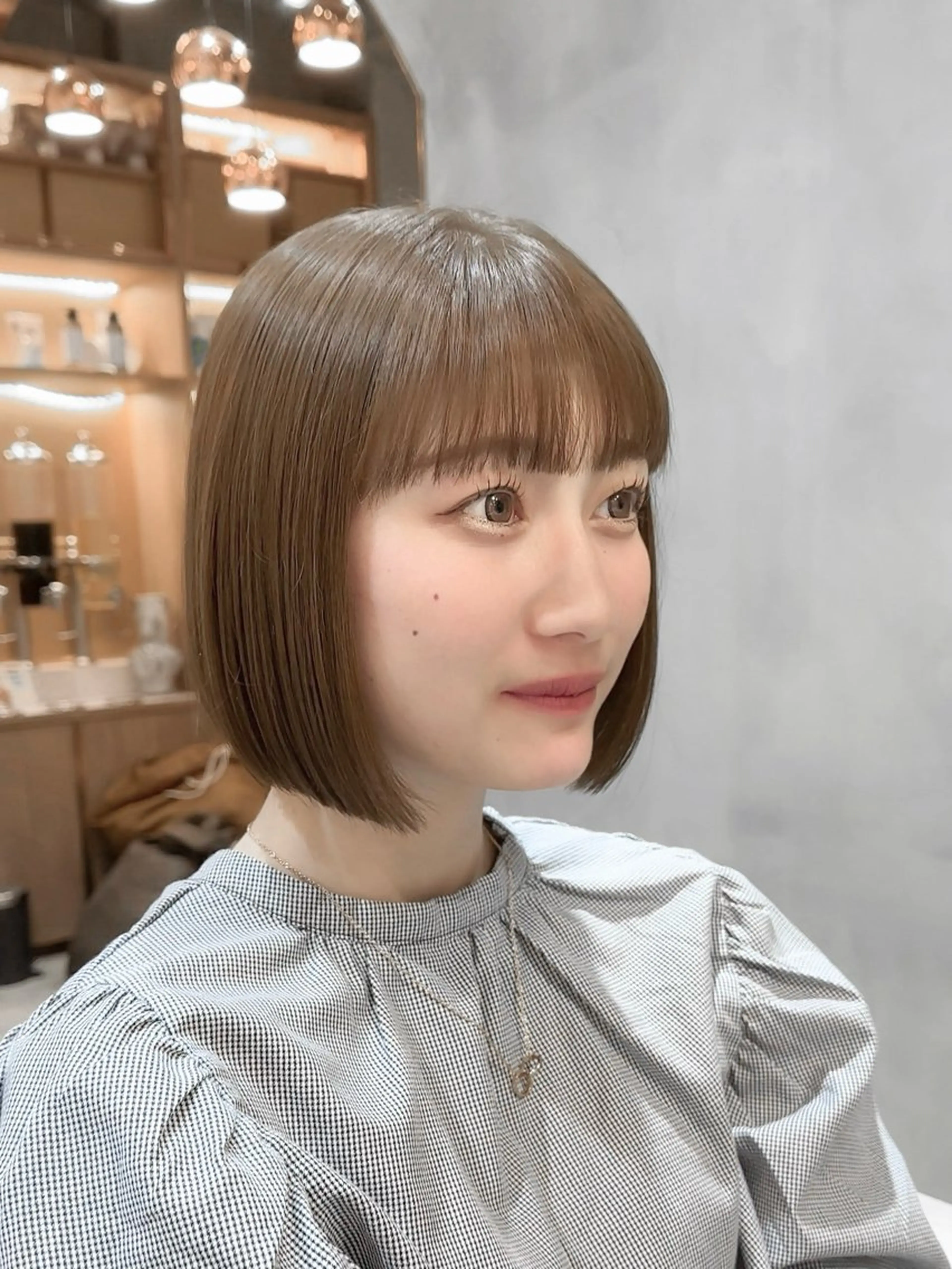 ショート カット ヘアカラー トリートメント 縮毛矯正/韓国ヘア /ボブ🪄ミズキのヘアスタイル