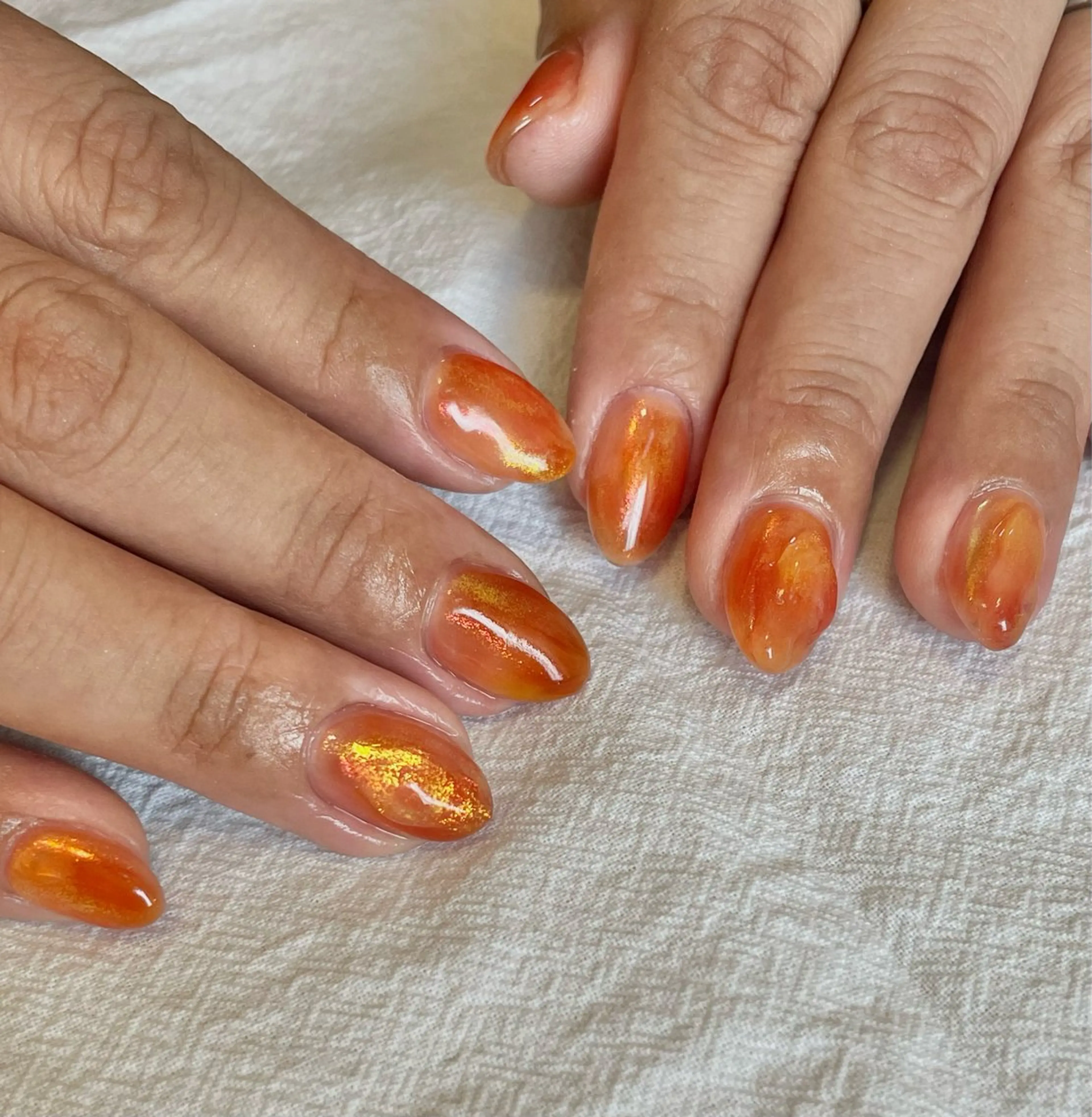 ネイル 夏ネイル ハンドネイル Nailsalon Olu所属・ネイリスト Nanaのネイルデザイン