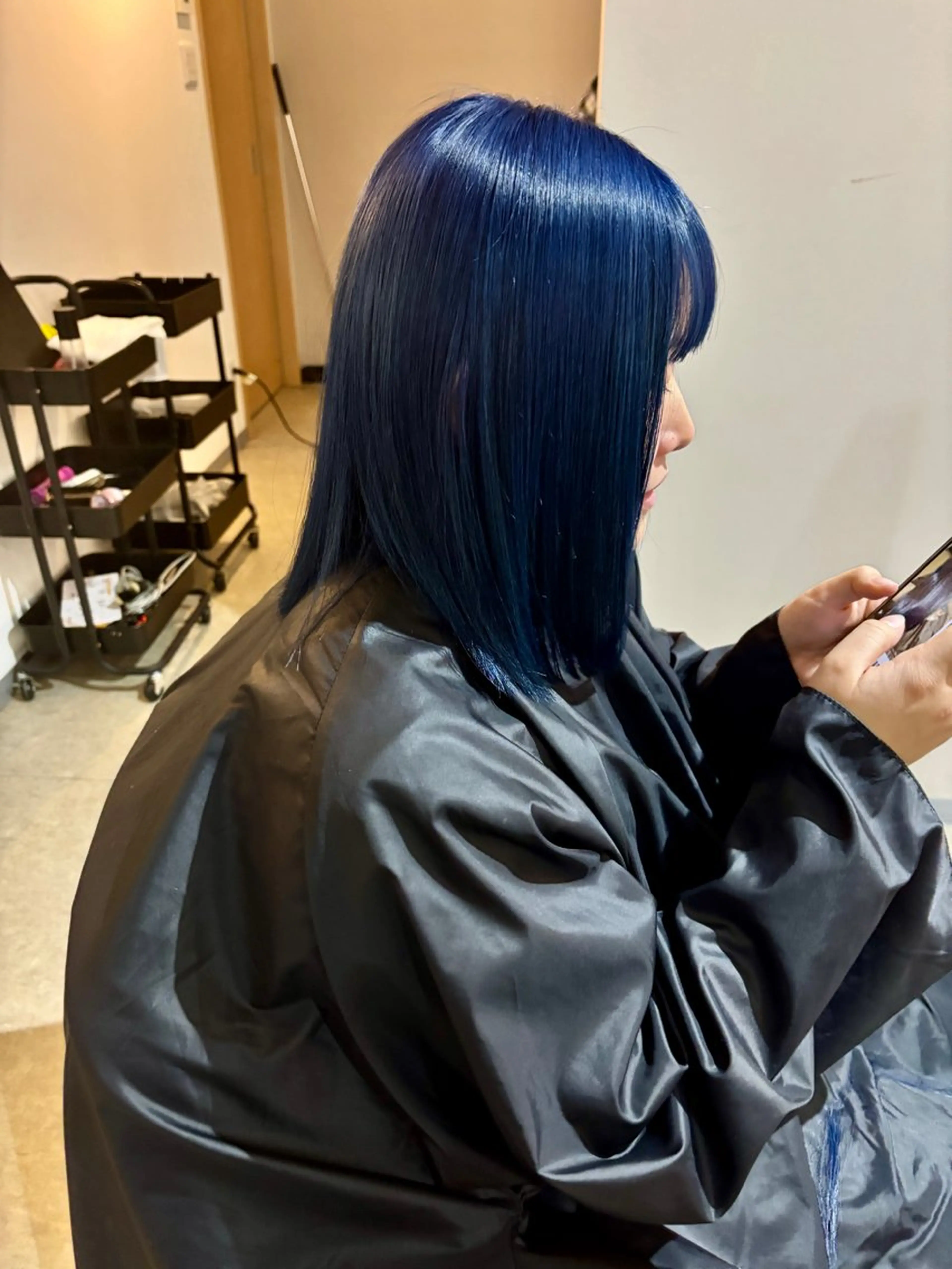 ミディアム ヘアカラー ブリーチカラー💛 髪質改善✨のヘアスタイル