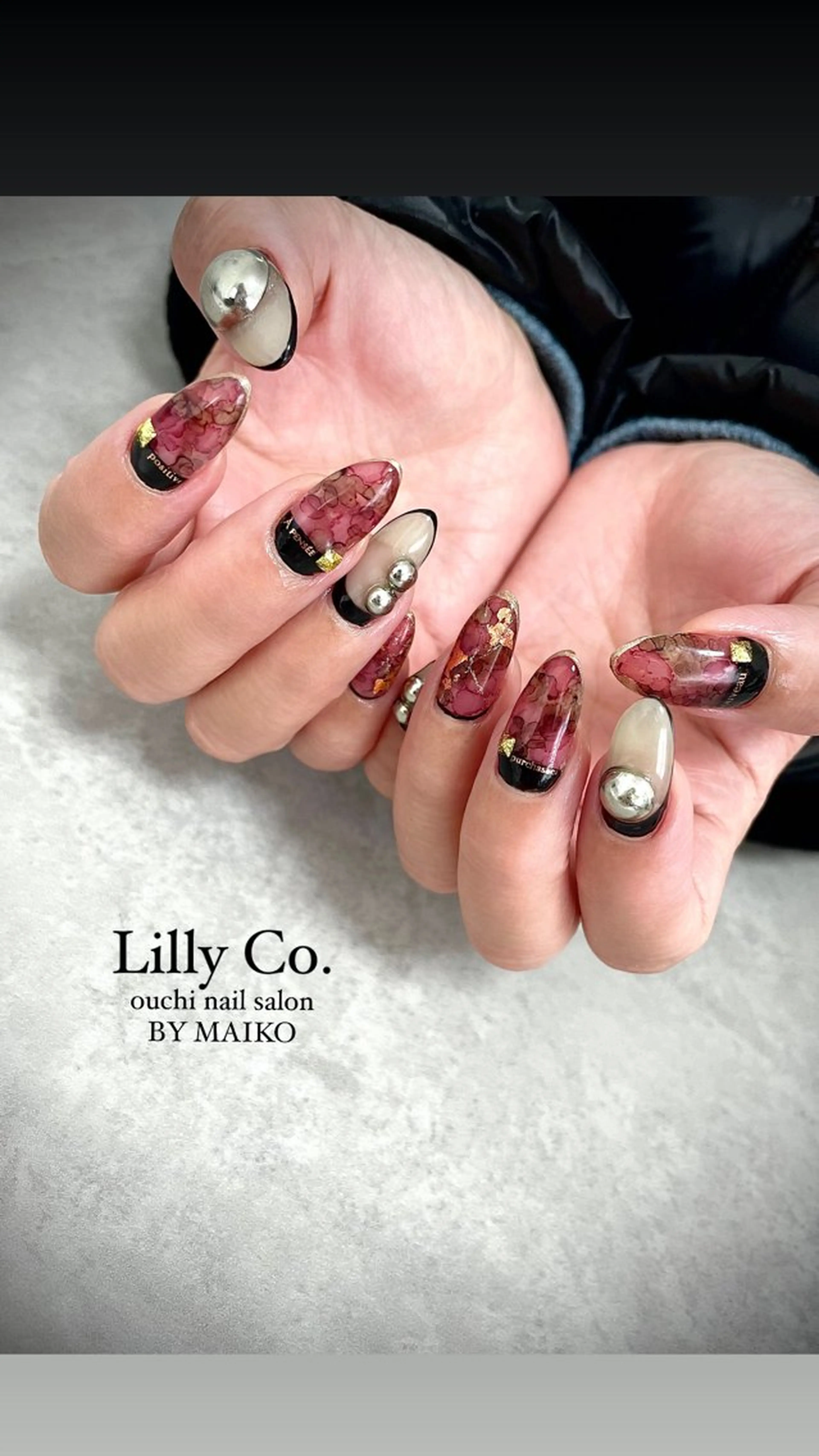 ネイル 持ち込み ハンドネイル ハンドケア Lilly Co.のネイルデザイン