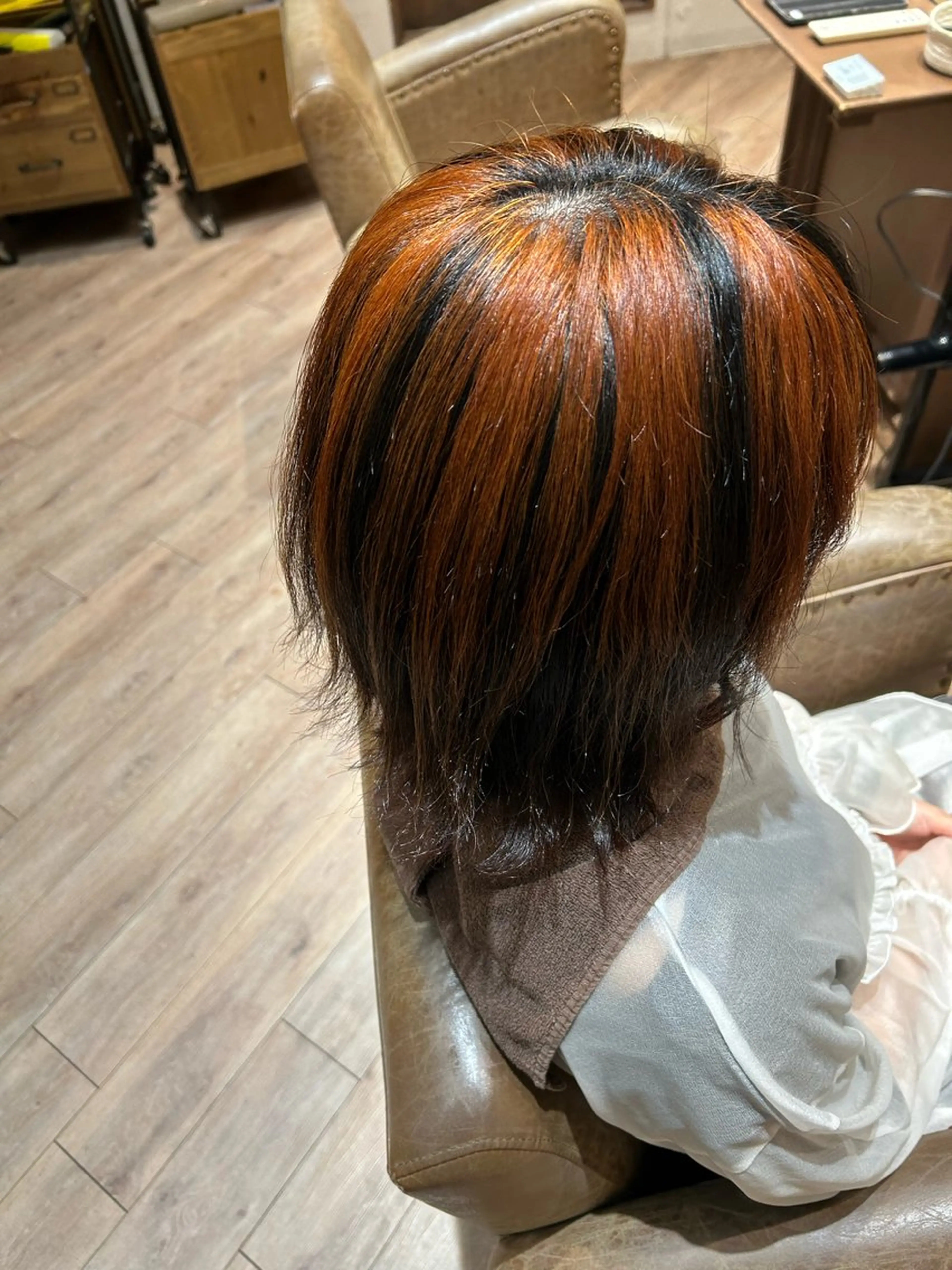 ショート カラー ヘアカラー totia堀江所属・田島 穂乃花のヘアスタイル