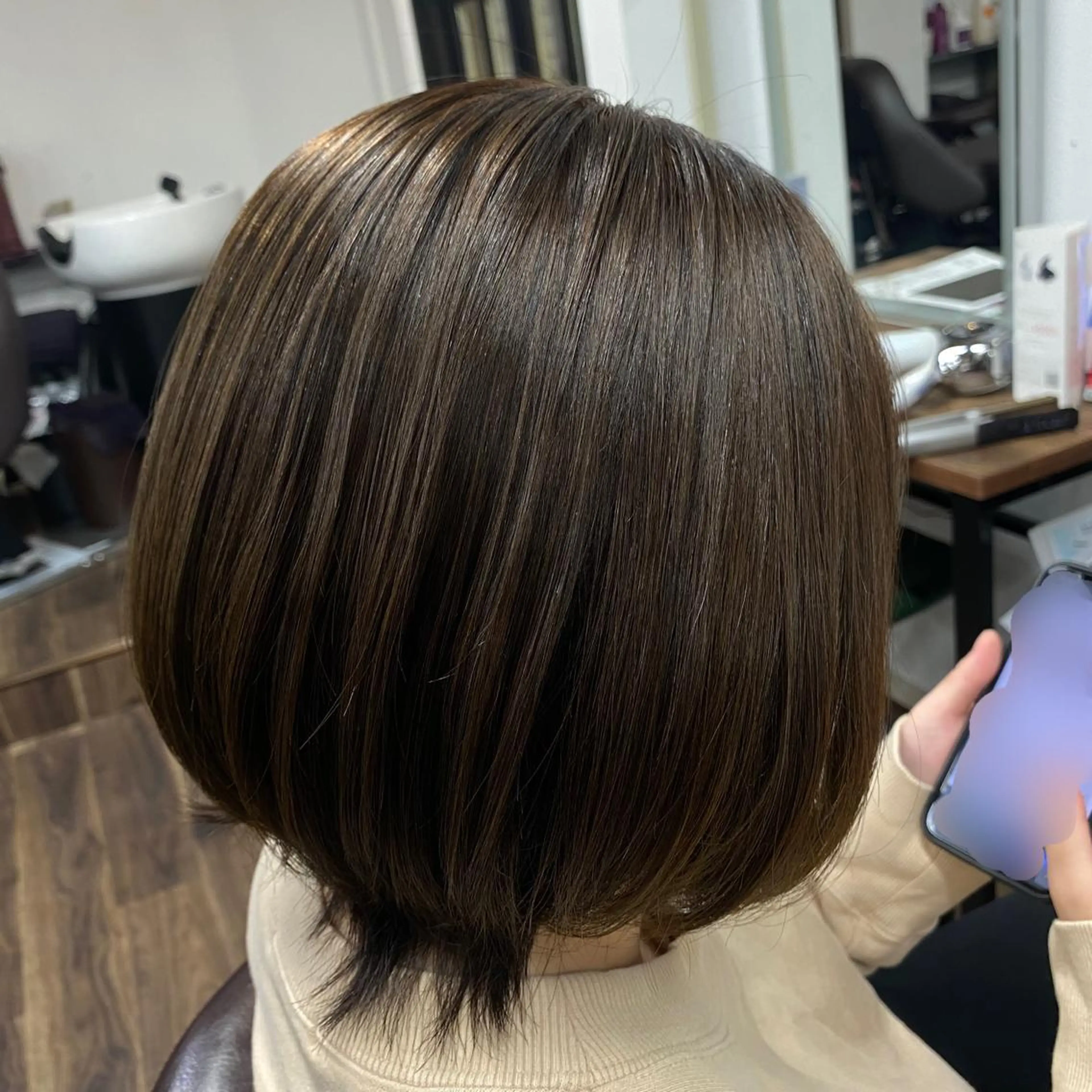 ショート カラー 韓国風ヘア トリートメント ヘアカラー トリートメント 🌟🍒ハイトーン 韓国ヘア/ユウミのヘアスタイル