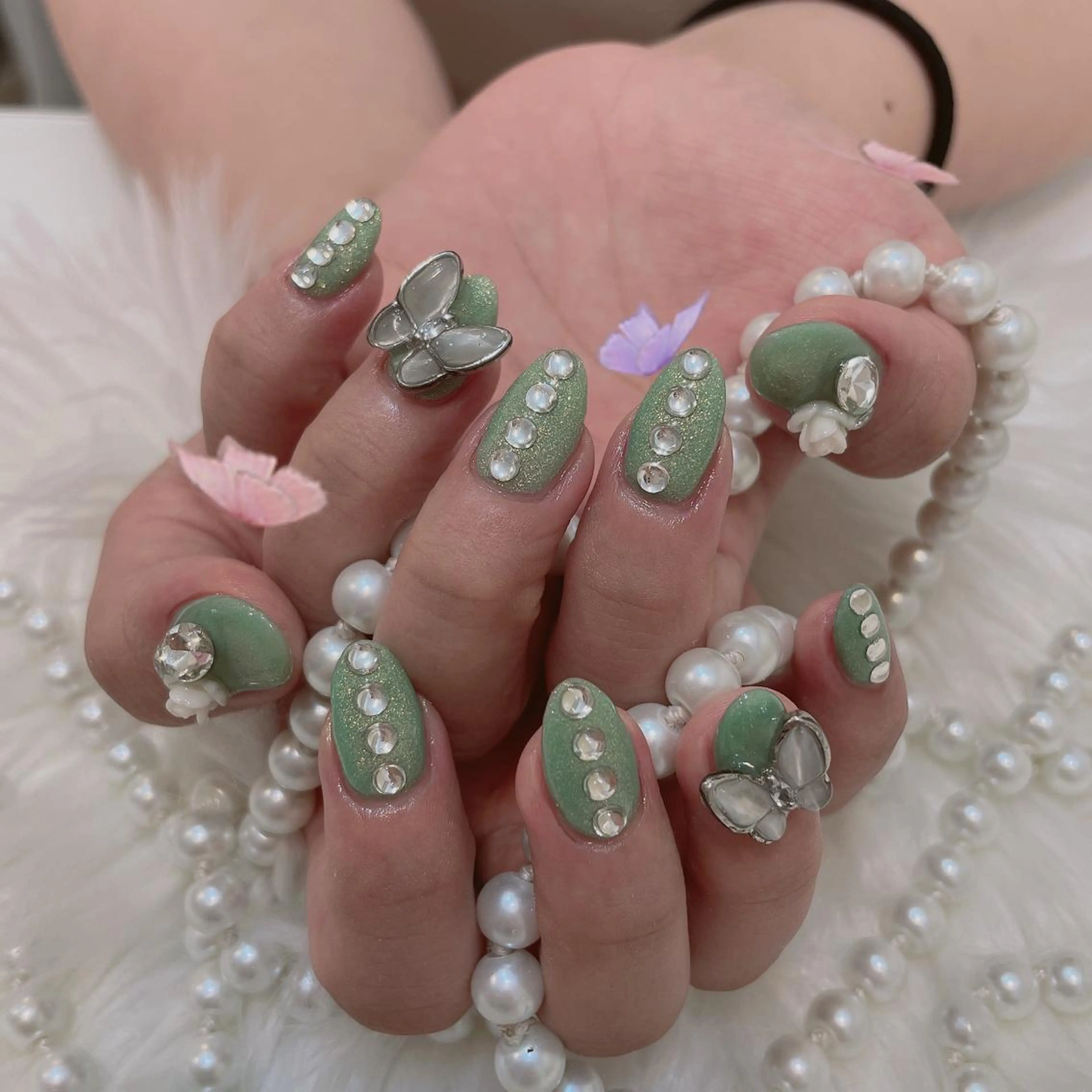 ネイル ✨Serenity ワンホンネイルのネイルデザイン