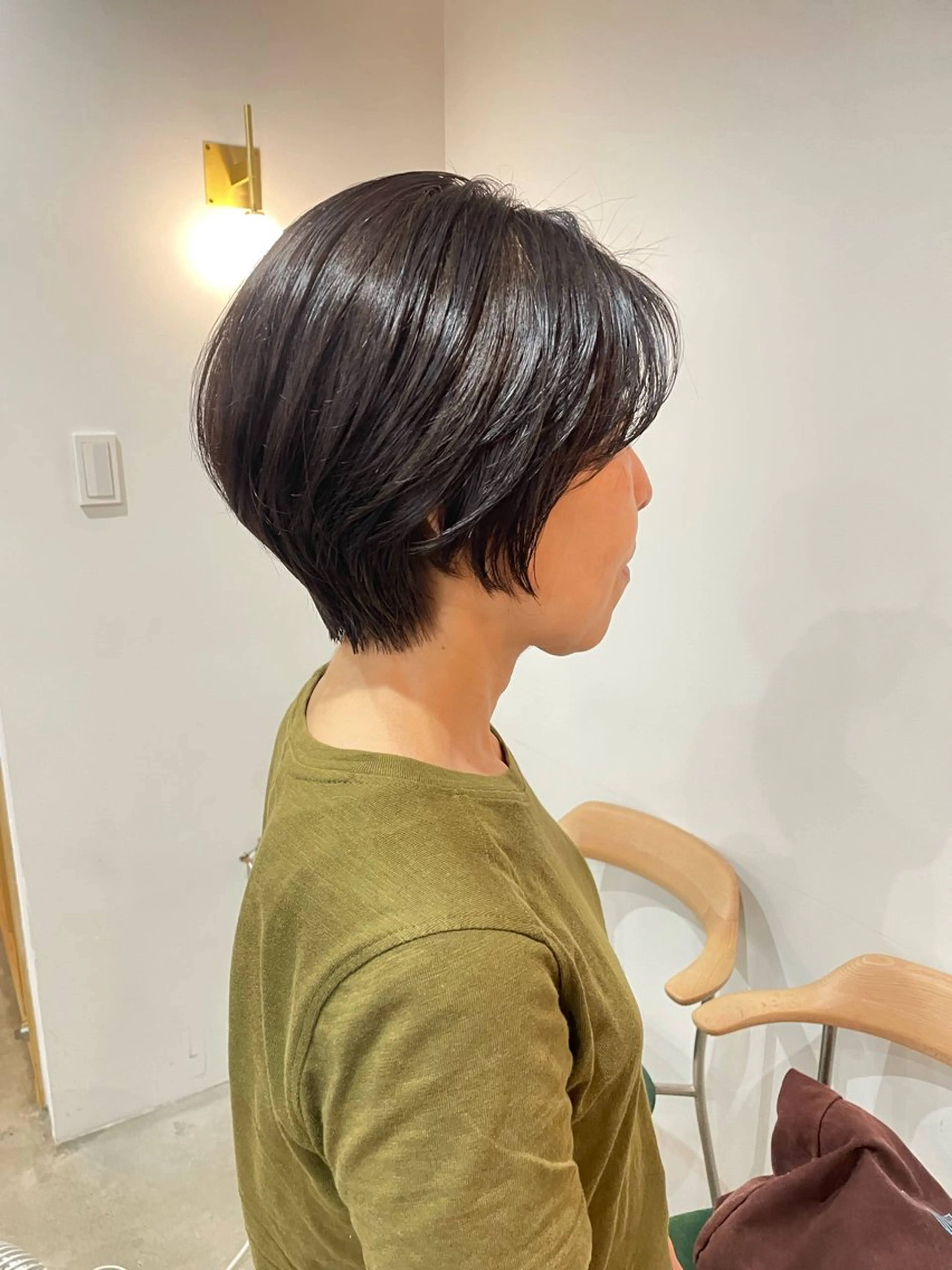 平日限定⭐️20:30からご案内💭似合わせショートボブカット✂️最高級Aujuaでシャンプー+ブローの写真