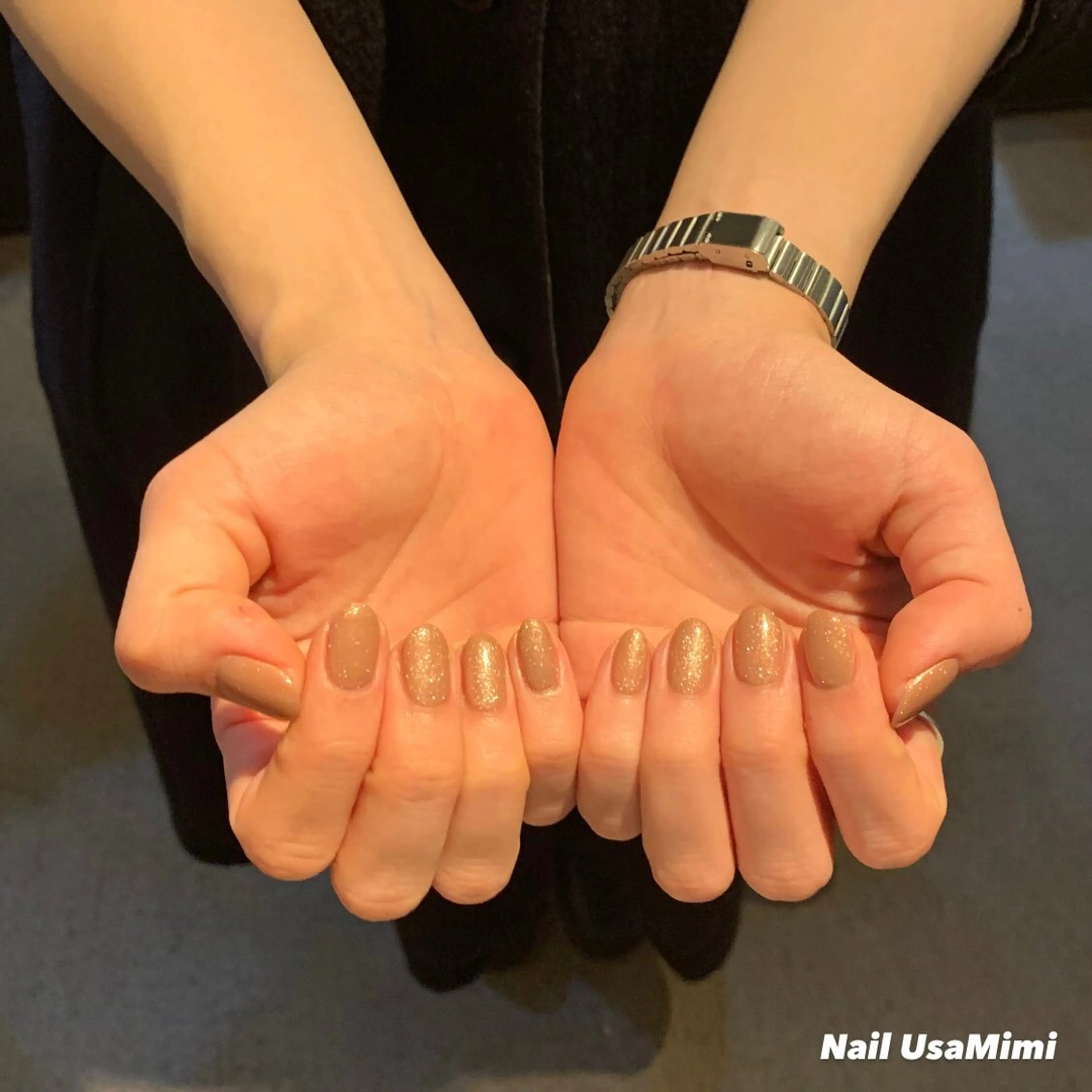 ネイル ジェルネイル マグネットネイル 持ち込み ワンカラーネイル パラジェル 本町ネイルNail UsaMimiのネイルデザイン