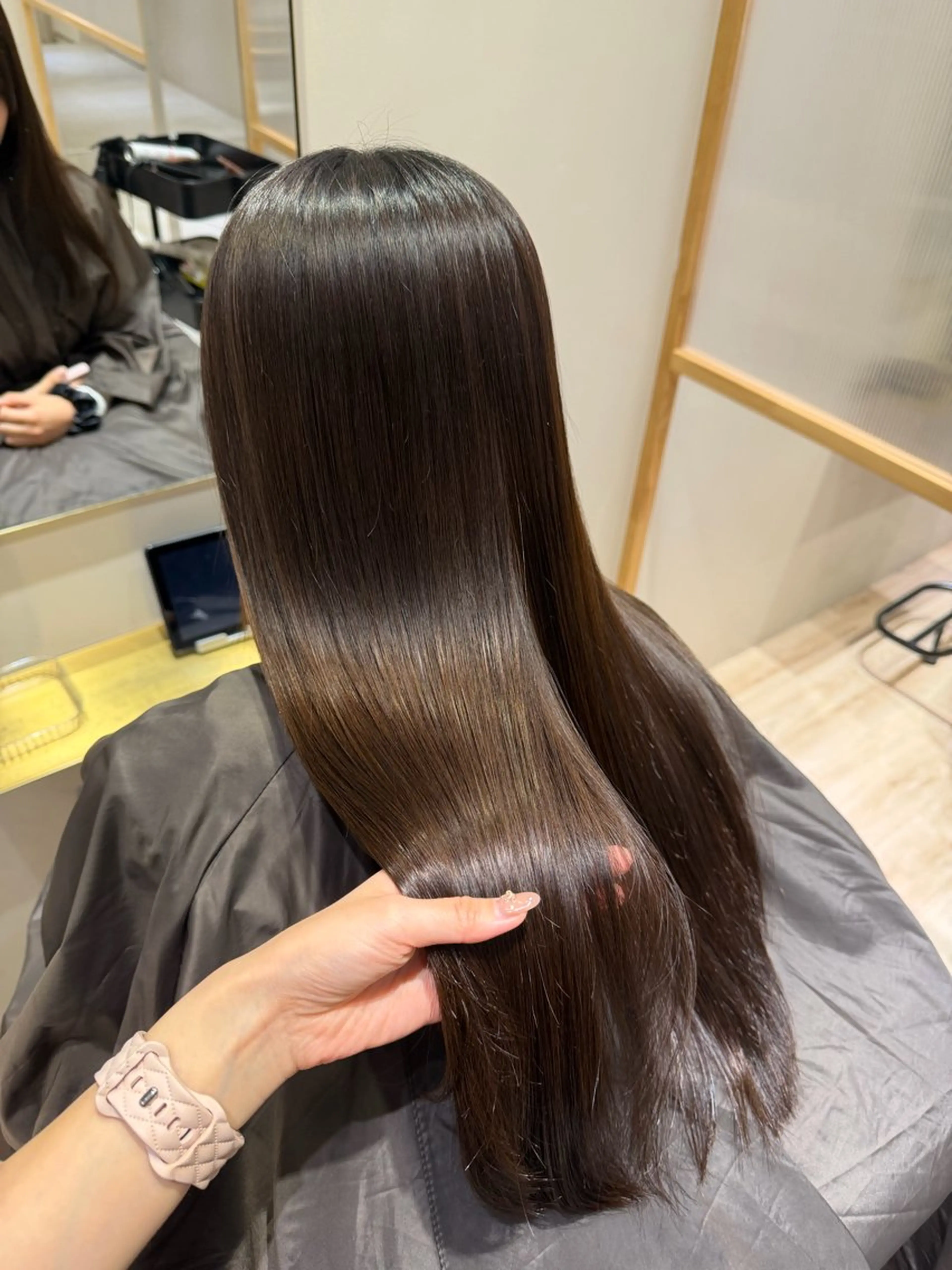 ロング カラー ヘアアレンジ ブラウンカラー ココアブラウン hazuki🐈⬛ 透明感カラーのヘアスタイル