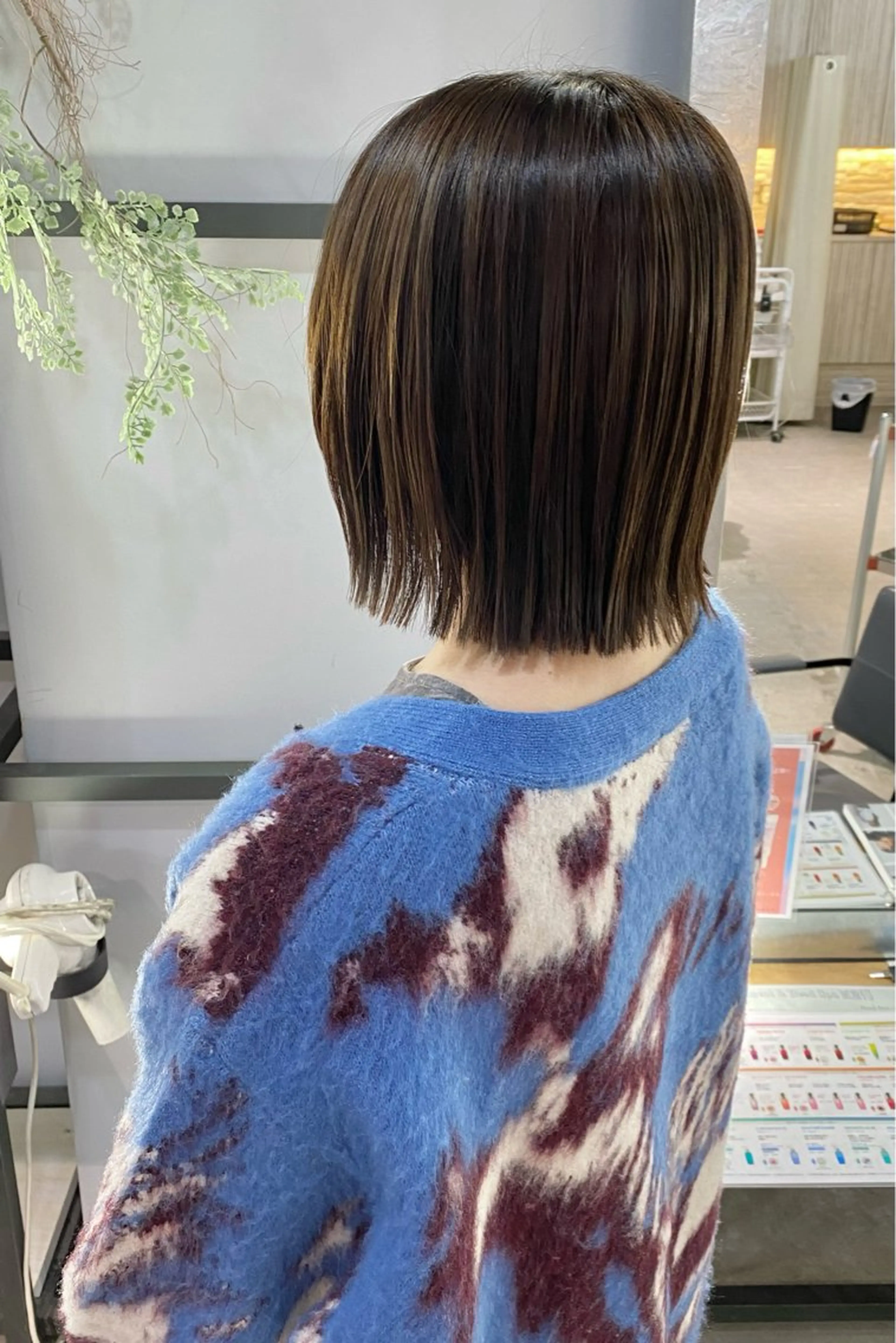 ミディアム カラー 菊地 紗矢のヘアスタイル
