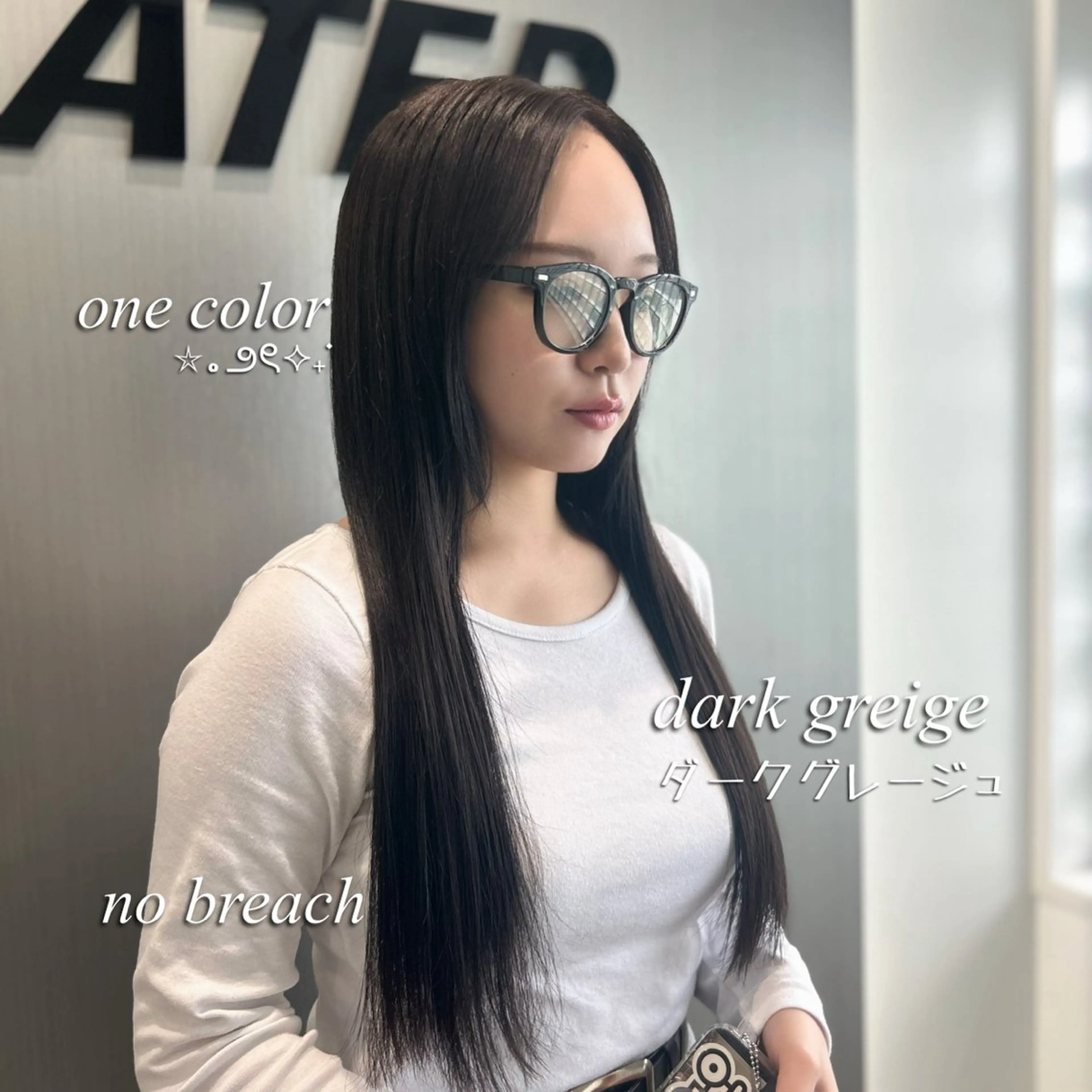 ロング カラー ヘアカラー トリートメント ヘッドスパ ヘアセット YUKA💜淡色 ラベンダー/ベージュのヘアスタイル