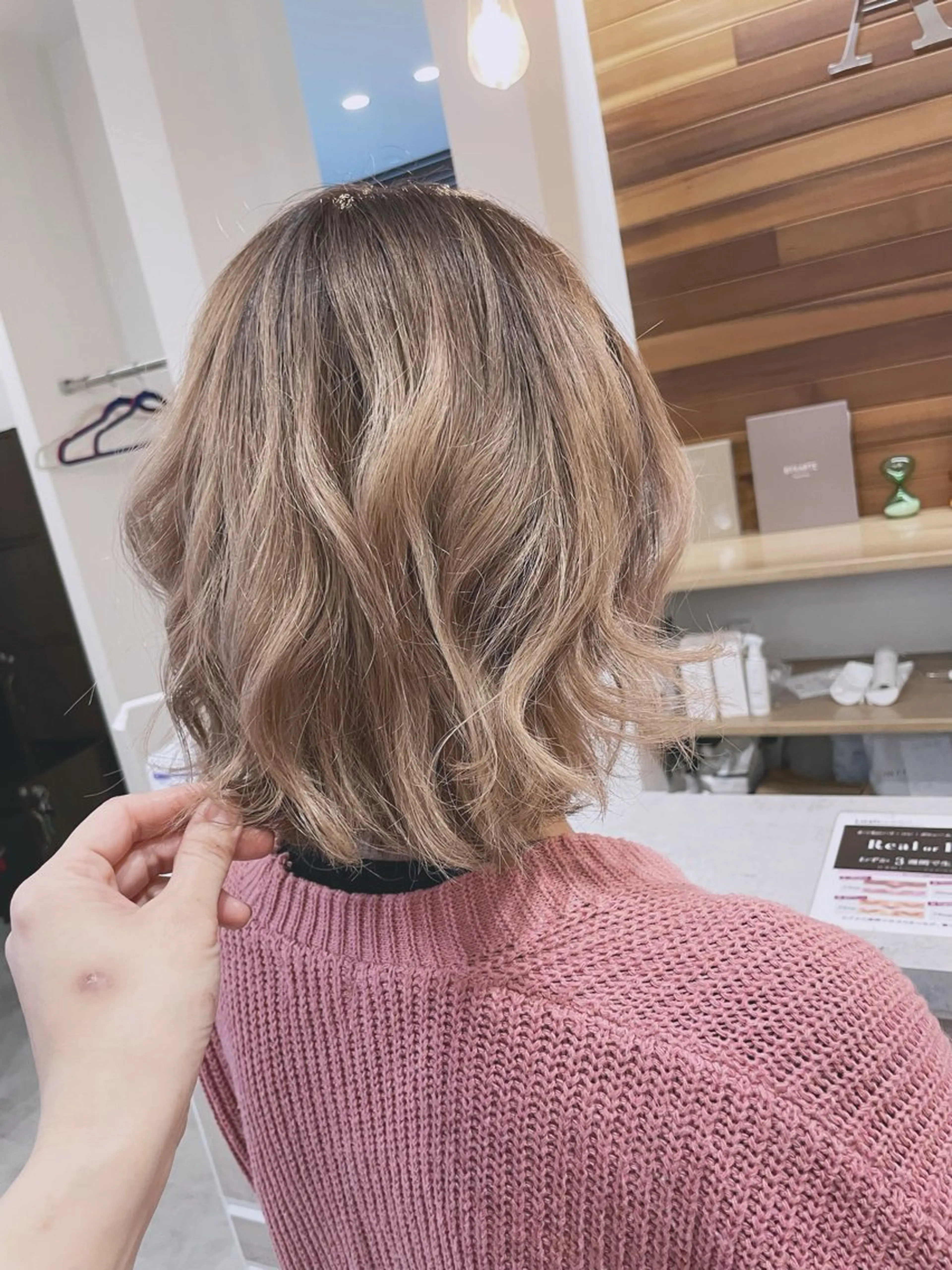 ミディアム カラー riddle hair(駒生)所属・山越 美裕樹のヘアスタイル