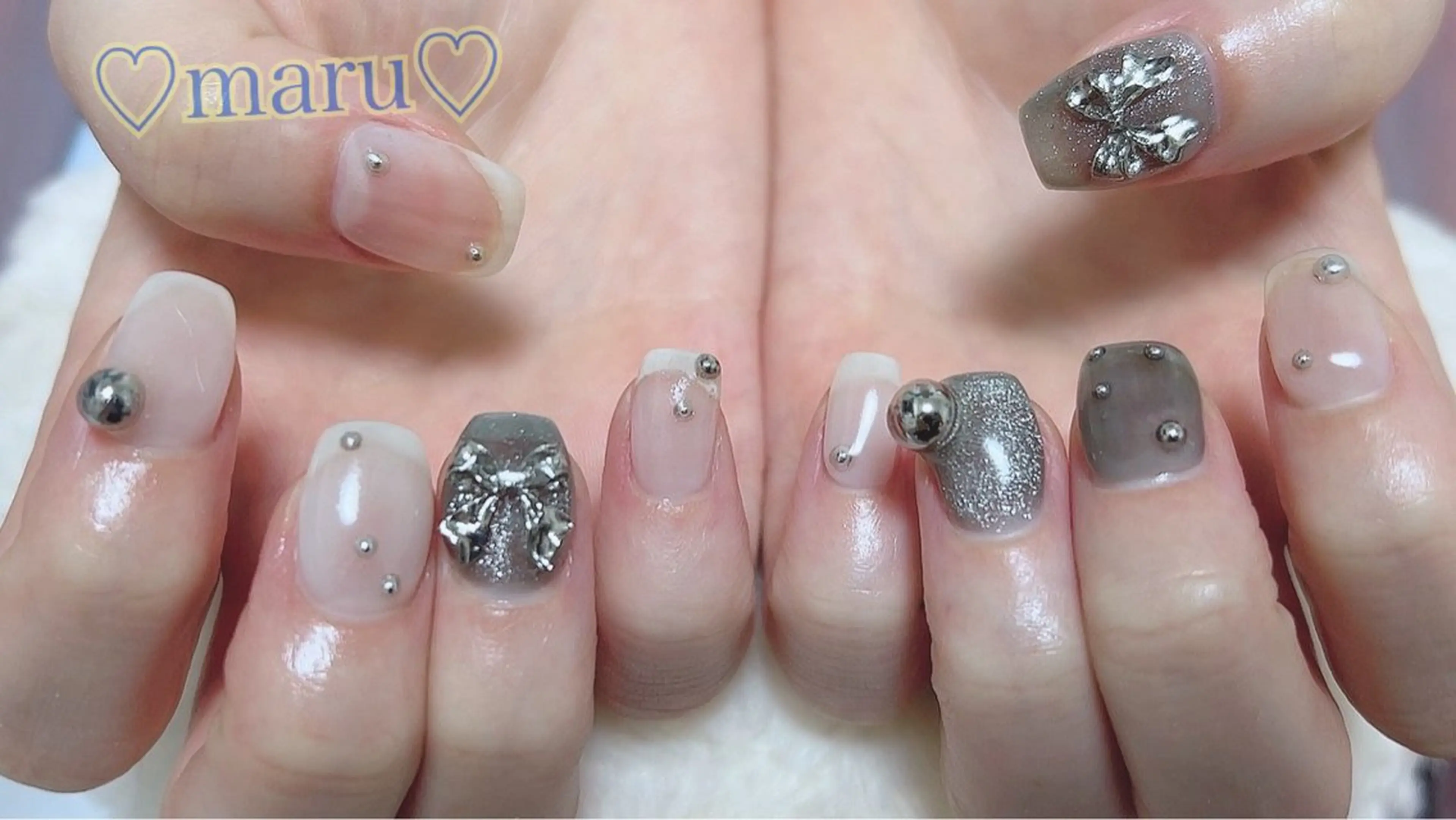 ネイル ハンドネイル フットネイル まるみ ♡のネイルデザイン