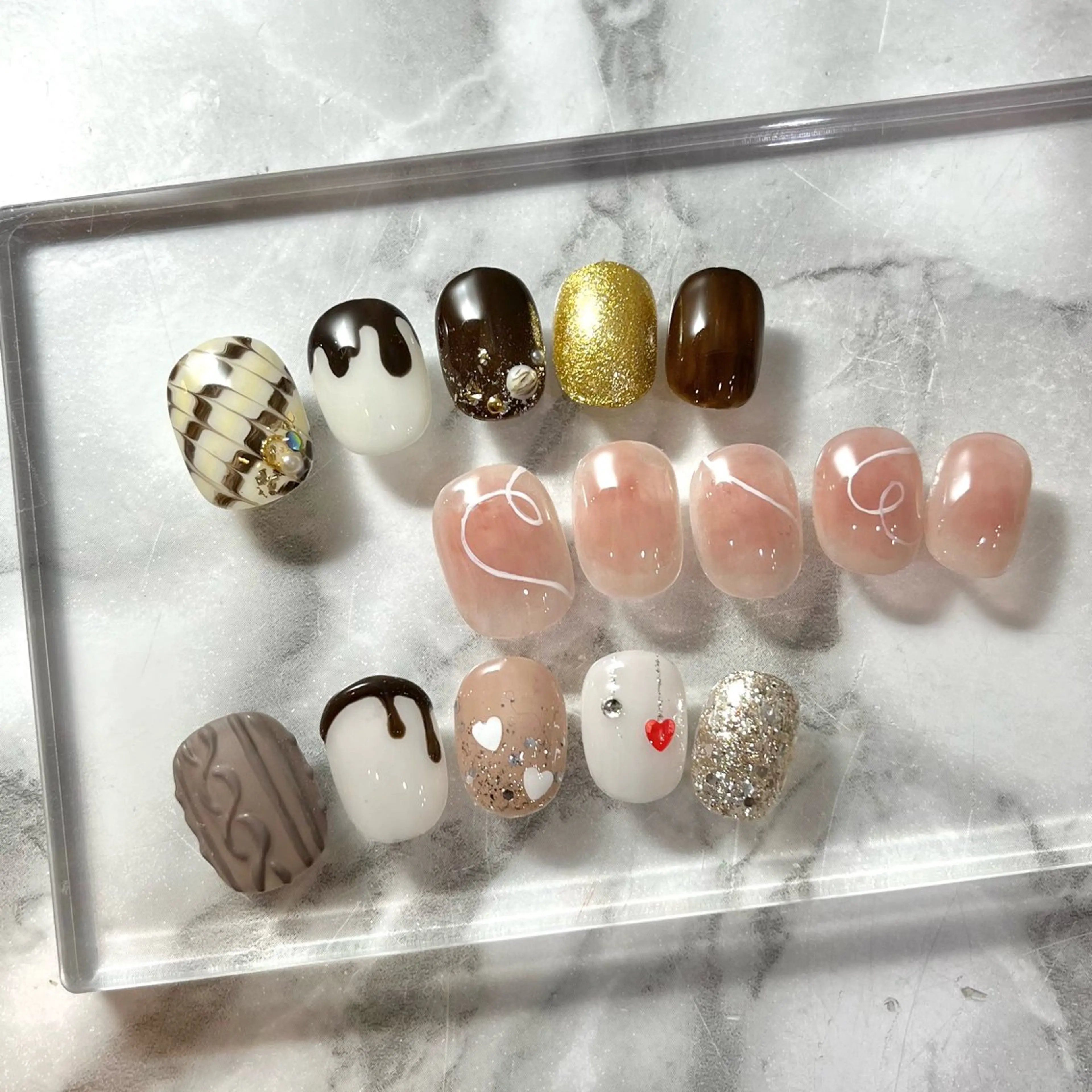 ネイル バレンタイン Second   MW所属・SecondMW _nail 　川連のネイルデザイン