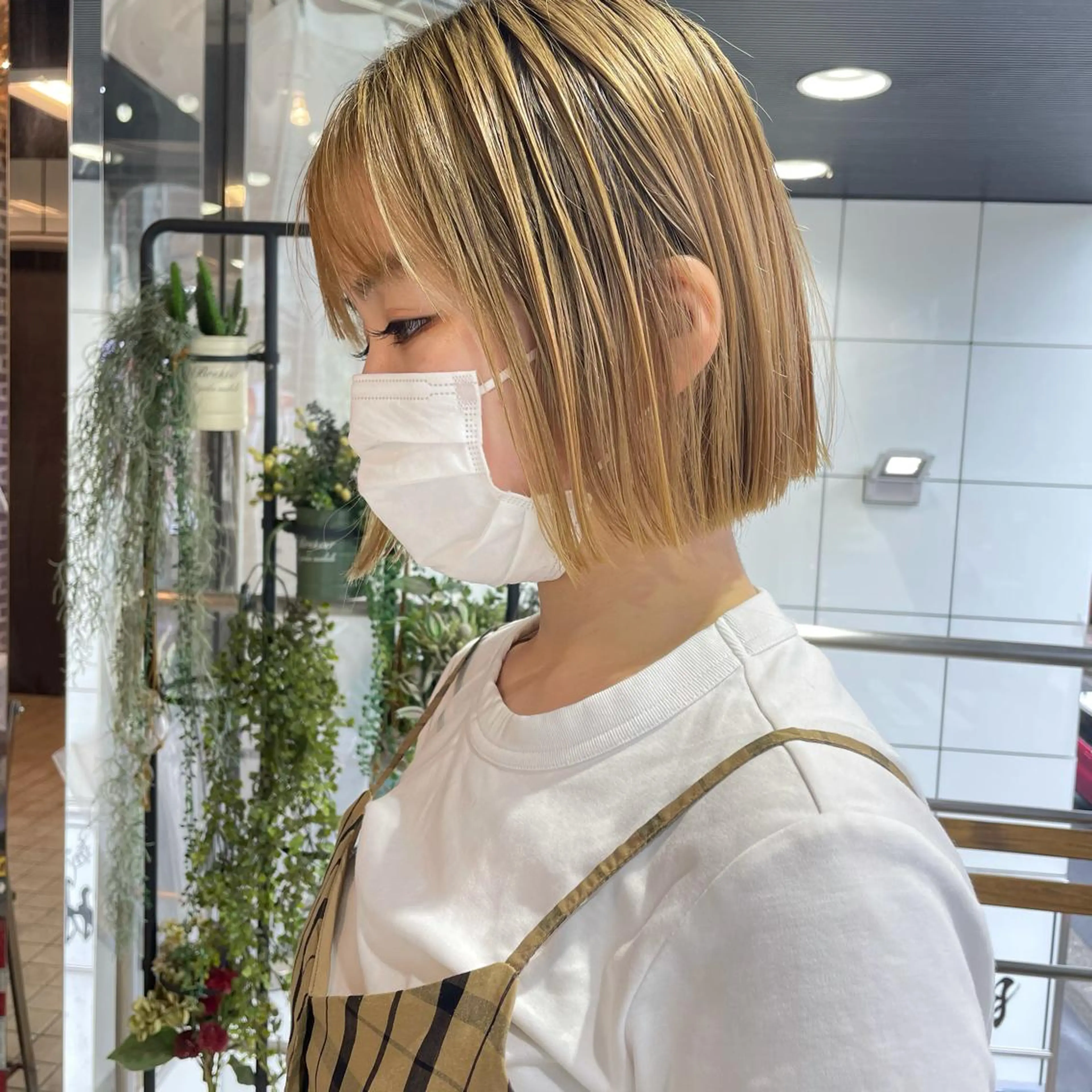 ミディアム ボブ 韓国ヘア🦋 MIYUのヘアスタイル