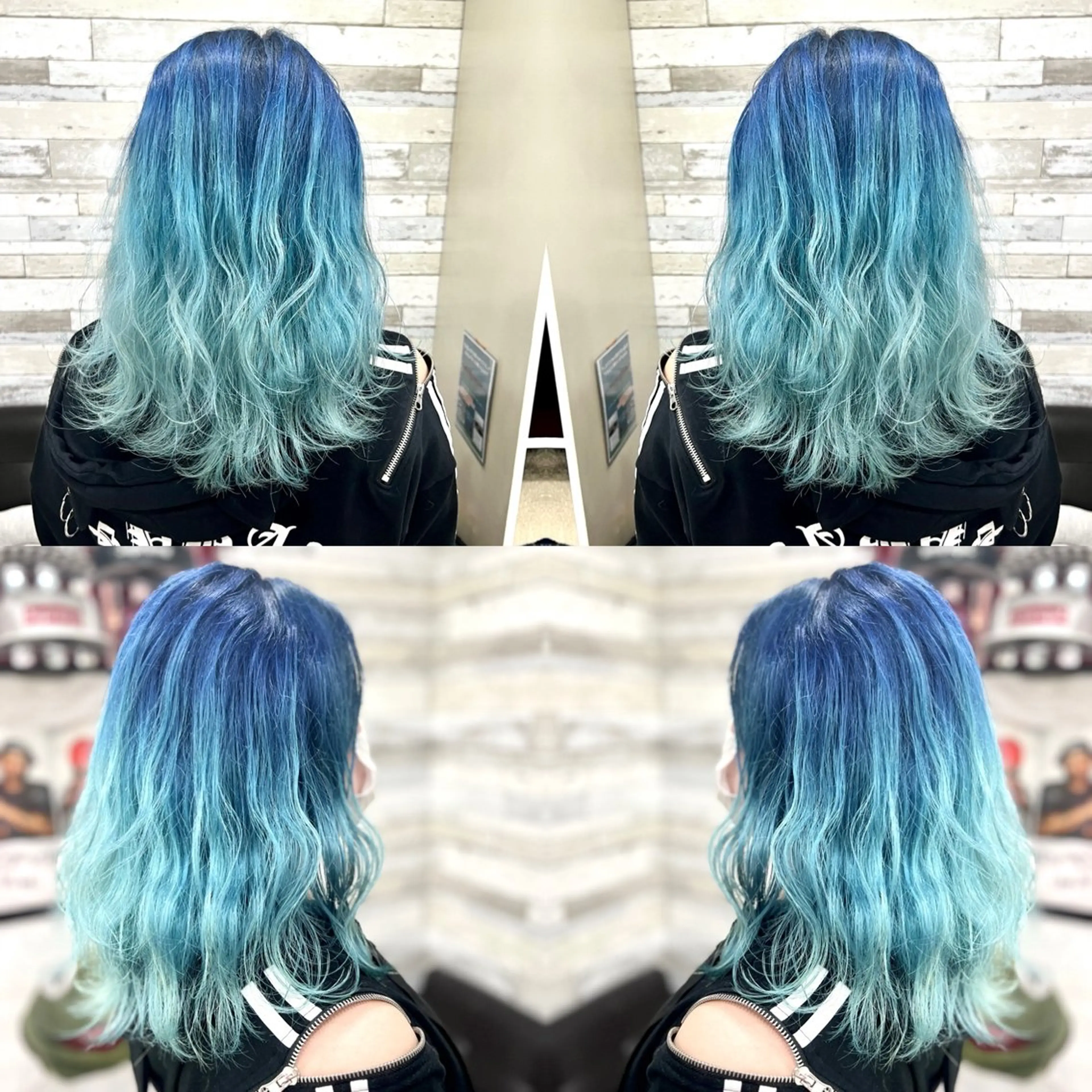 ミディアム カラー ヘアカラー トリートメント "PEPPU "所属・派手髪、透明感カラー ショートヘアShinのヘアスタイル