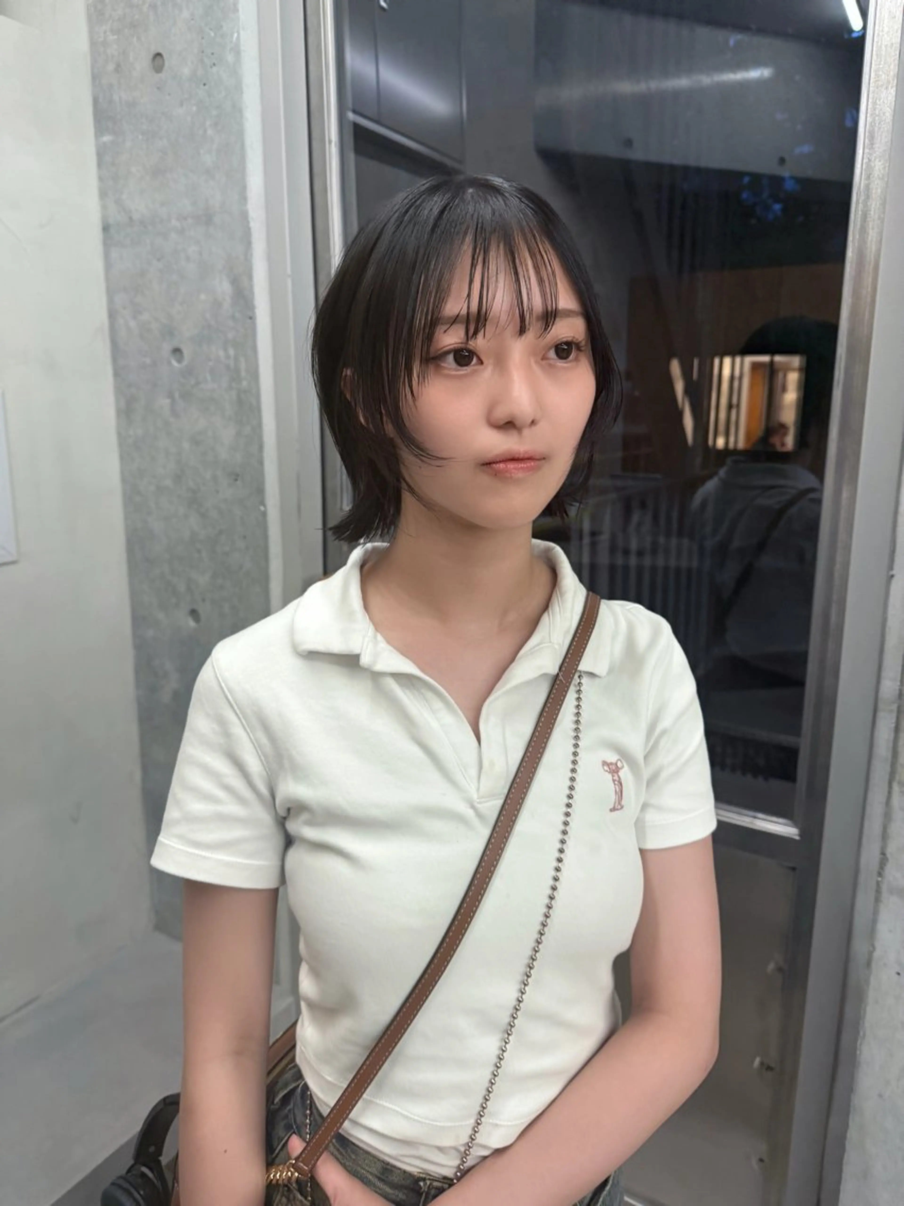 ショート カラー ショートボブ アッシュ ベージュカラー ブリーチ 透明感カラー カット 日本一丁寧なカット/ 小林輝🍀︎のヘアスタイル